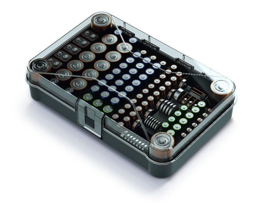 KISTENBERG Organizer na baterie Battery Box - KBB03 - czarny
