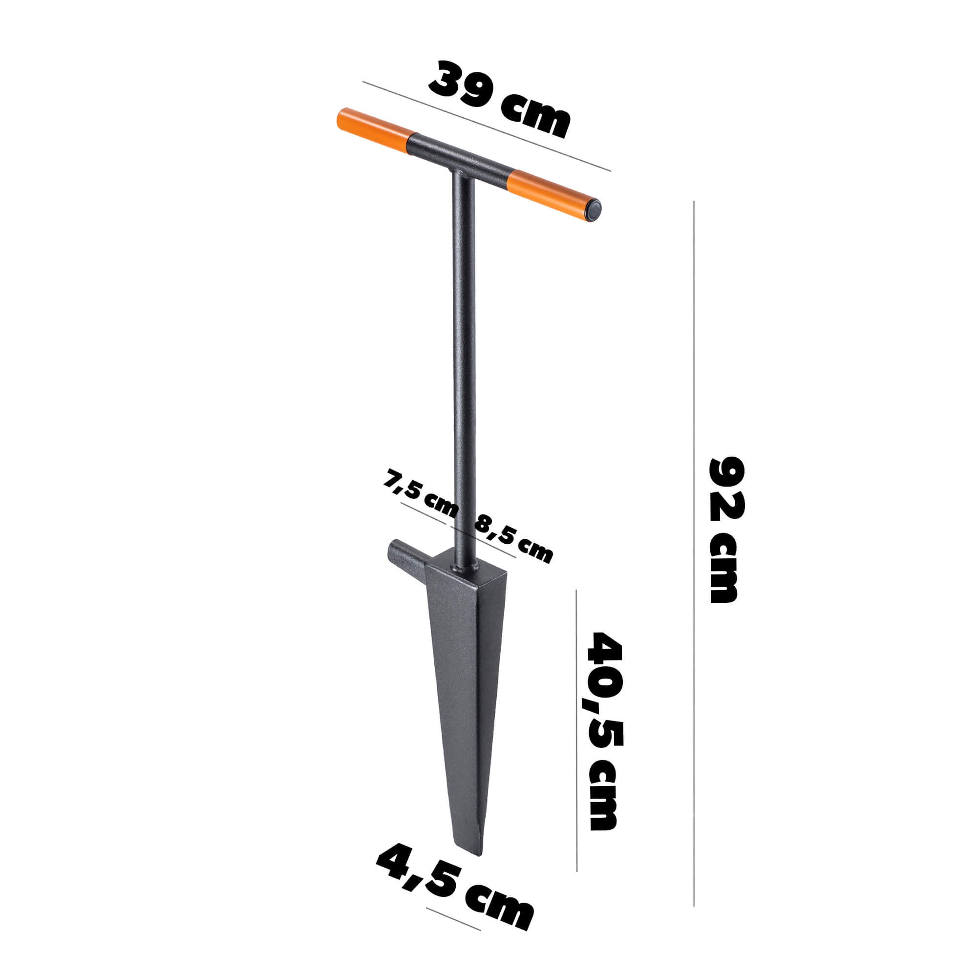 Kostur ze stopką 92 x 39 cm, grafit