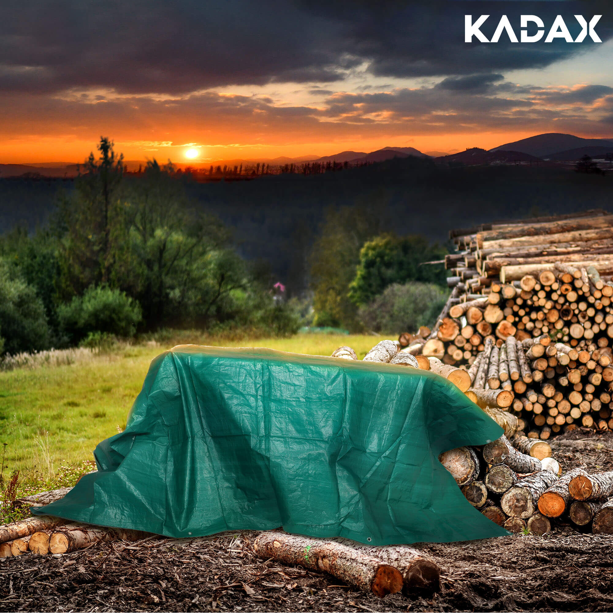 Plandeka ogrodowa Nole 2 x 3 m, zielona