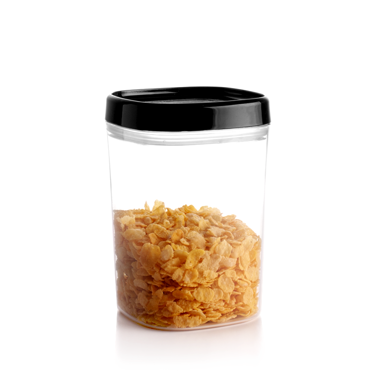 Pojemnik kwadratowy Duna 1L, czarny