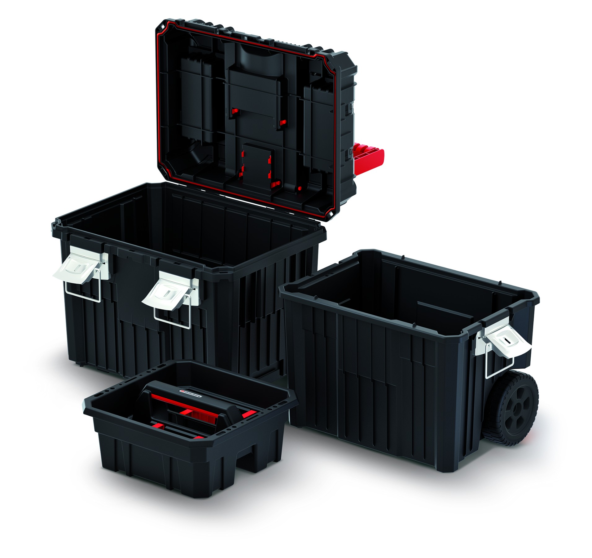 KISTENBERG Skrzynka narzędziowa na kołach Heavy M - KHVWM - czarny