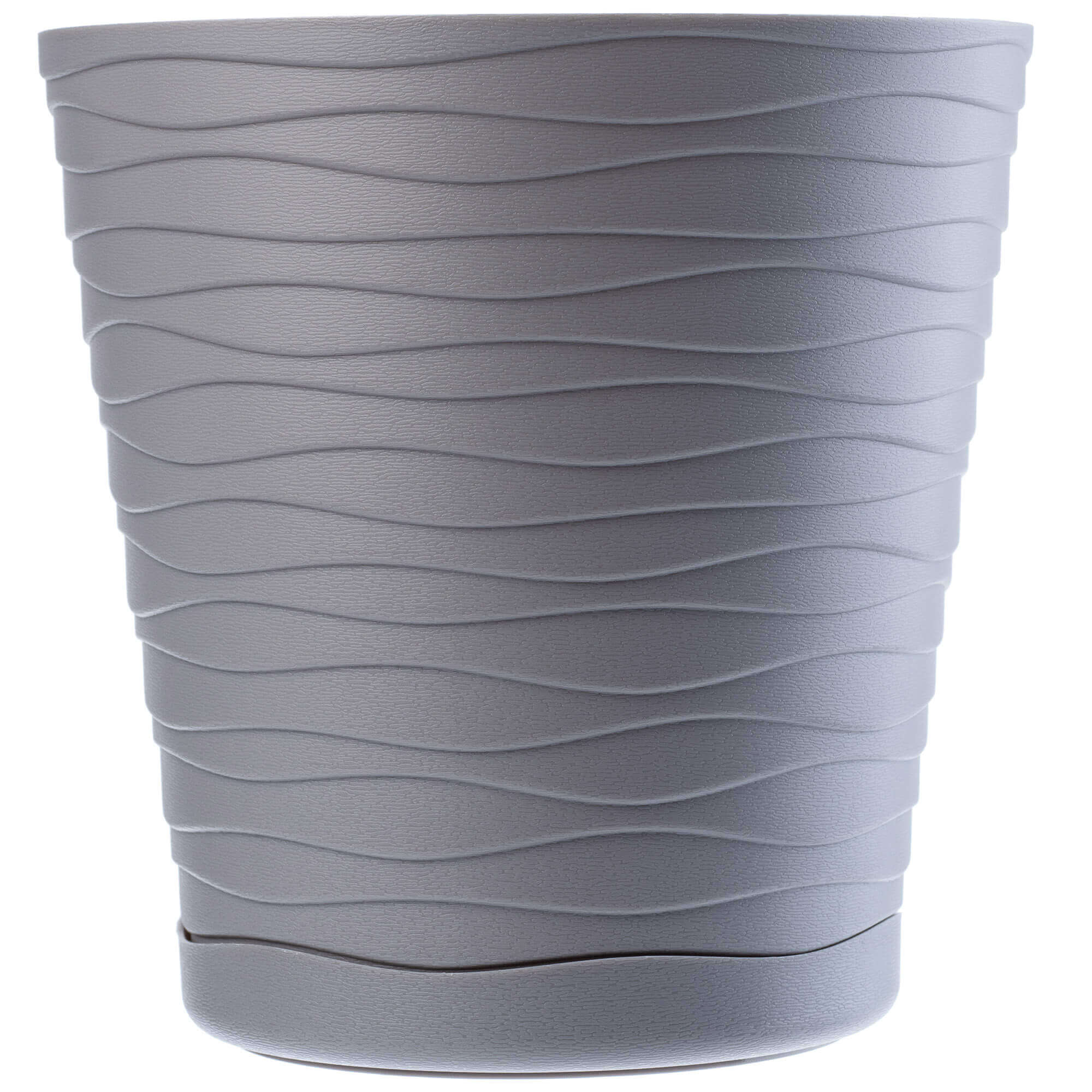 Doniczka z podstawką Greve 15 cm, szara