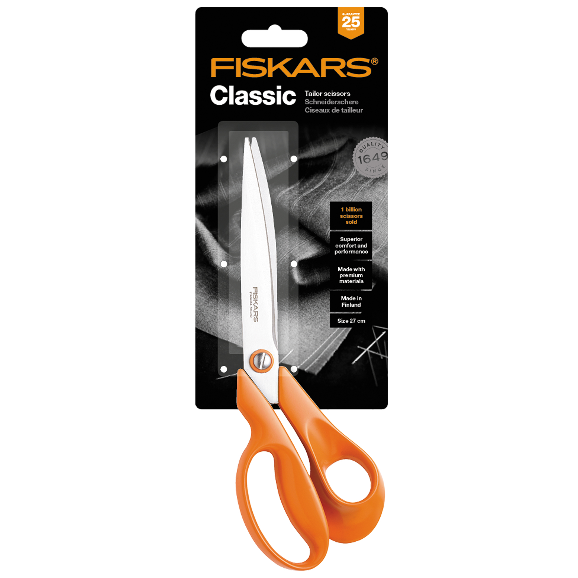 Fiskars 1005145 Classic Nożyce krawieckie 27 cm