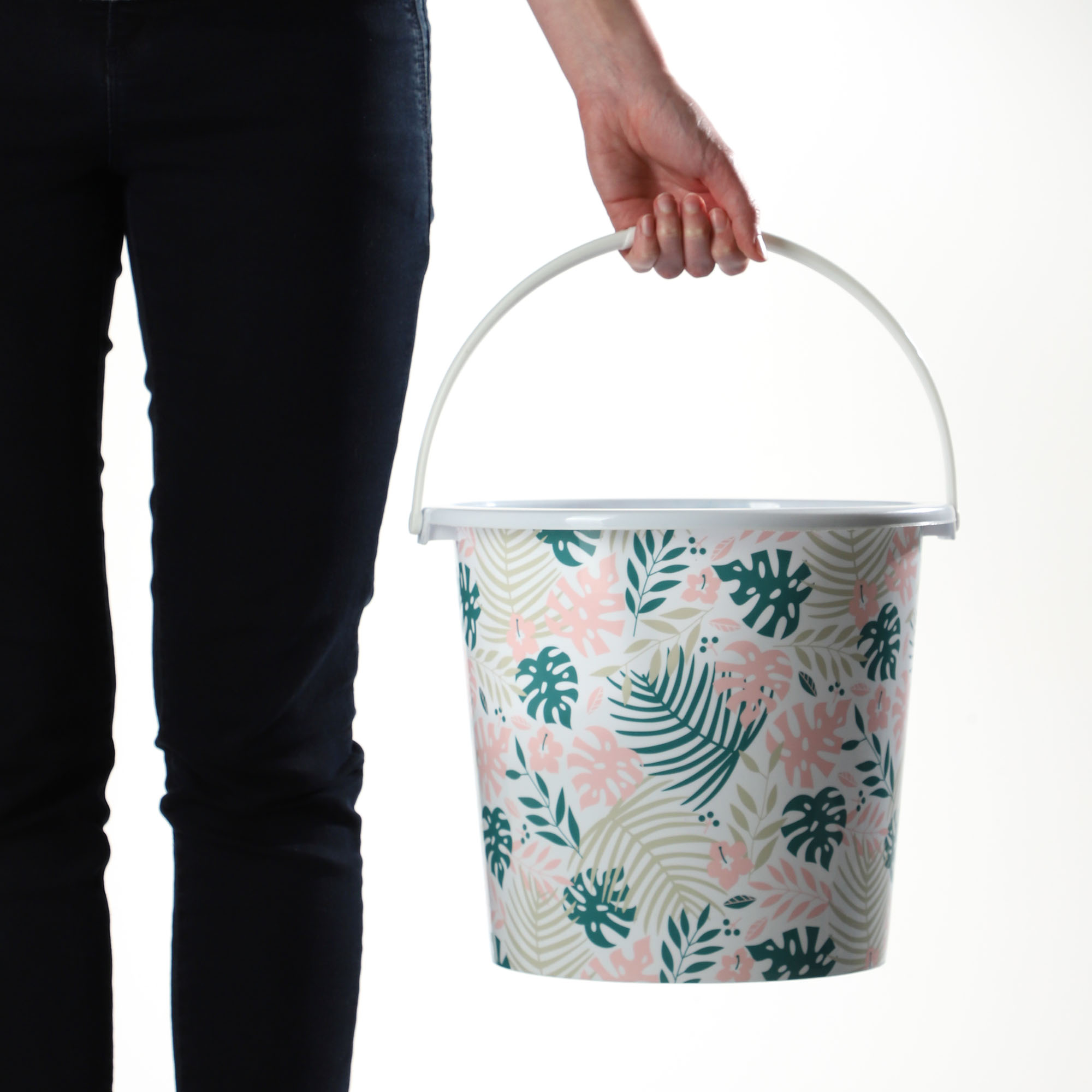 Wiadro plastikowe Ars 10L liście