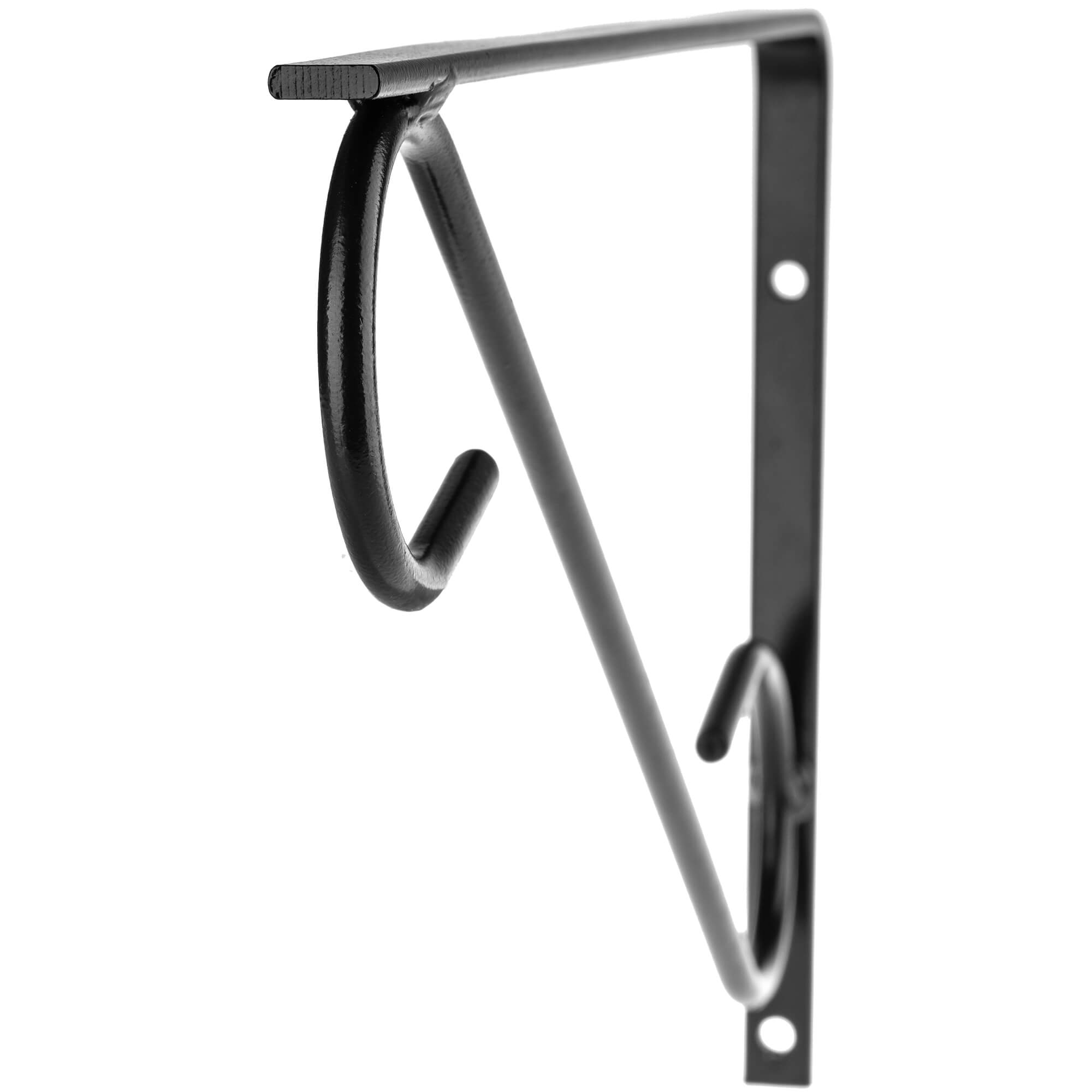 Uchwyt ścienny na doniczki 31 x 20 cm, czarny