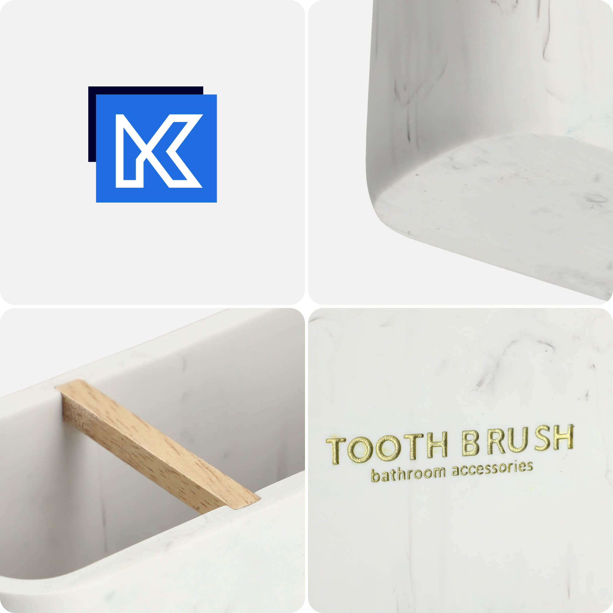 Kubek łazienkowy Colmar, biały