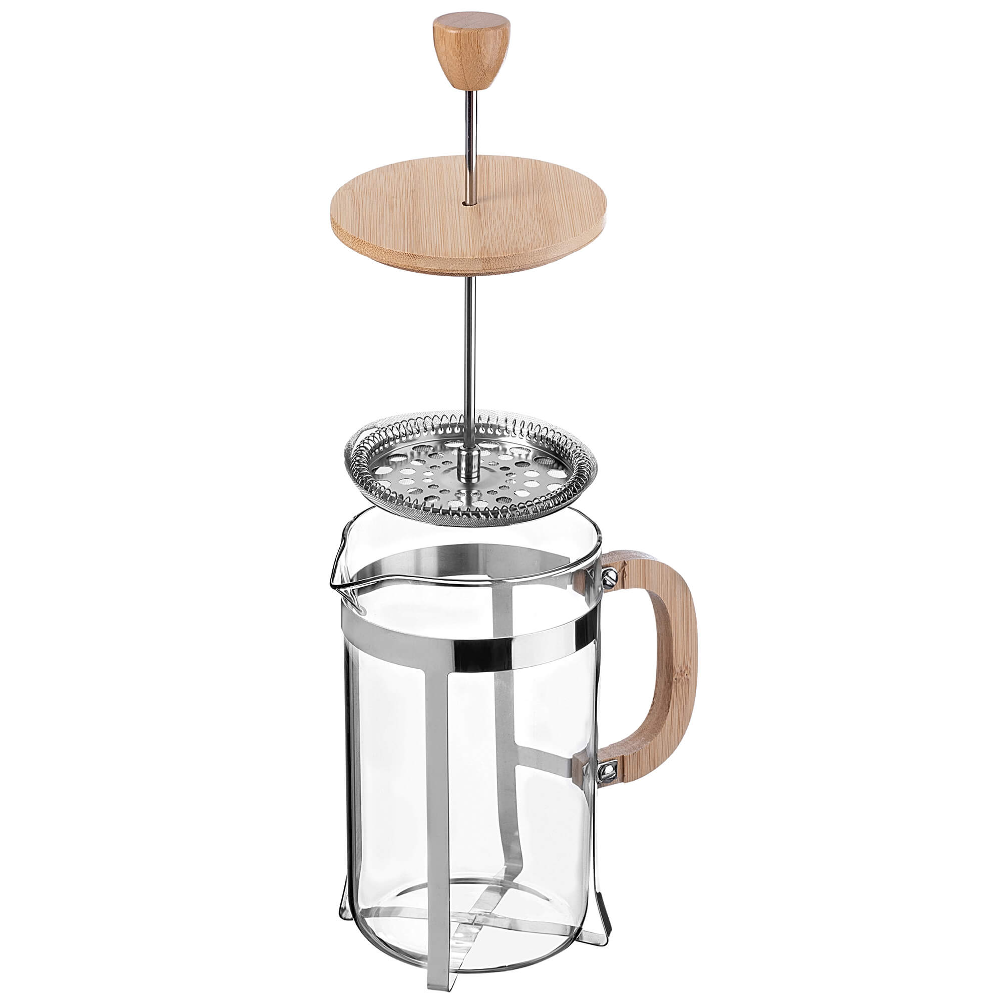 Kawiarka Meduno z drewnianą pokrywką 800ml