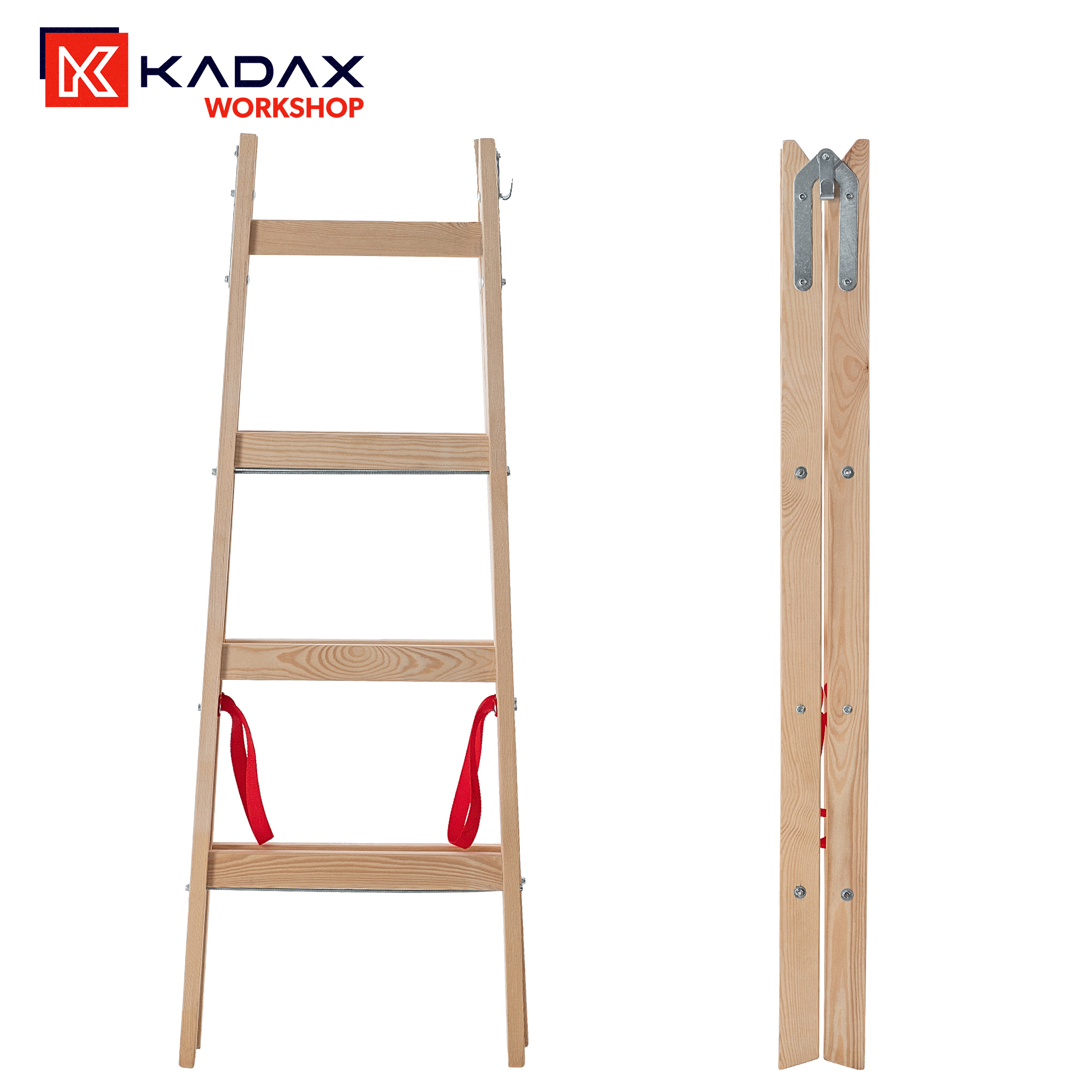 Drabina malarska Cossira dwustronna 4 stopnie