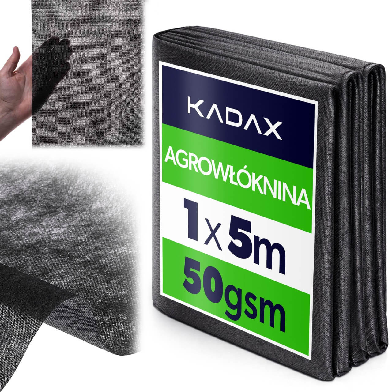 Agrowłóknina ogrodowa Nespoux ściółkująca 1 x 5 m 50 g/m² czarna
