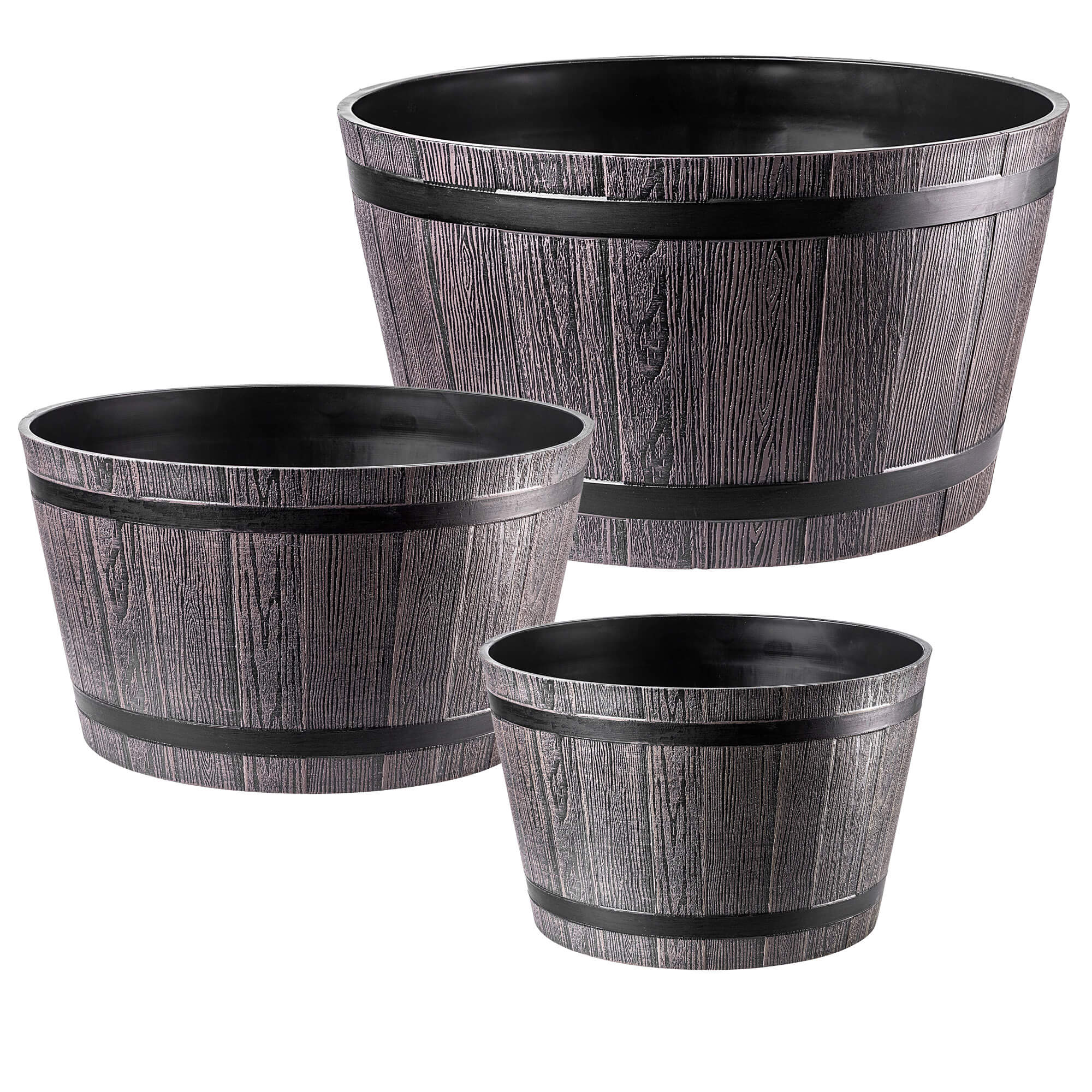 Donica na kwiaty Sori 30, 40, 50 cm, ciemny brąz