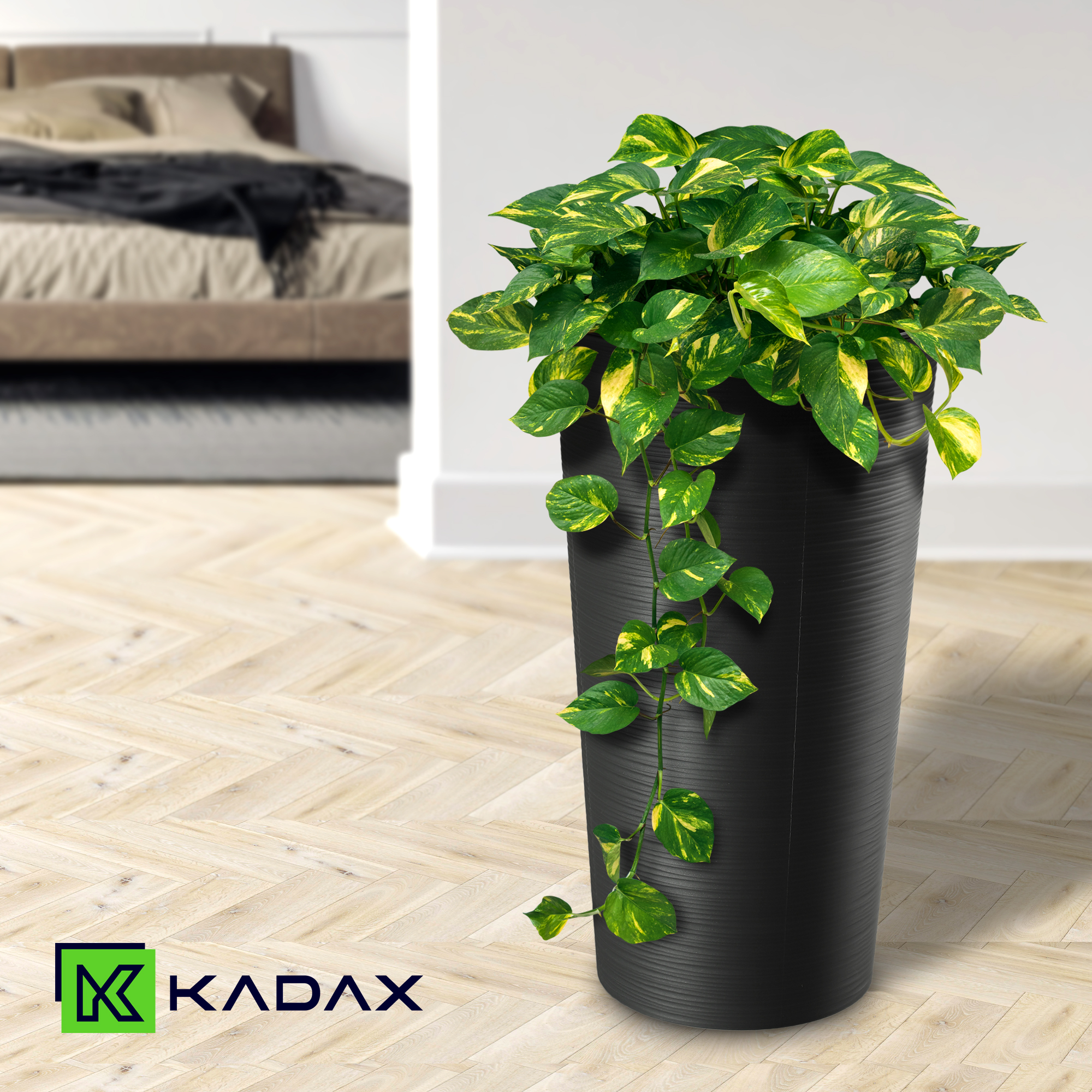 Doniczka na kwiaty Merag 26 cm grafit