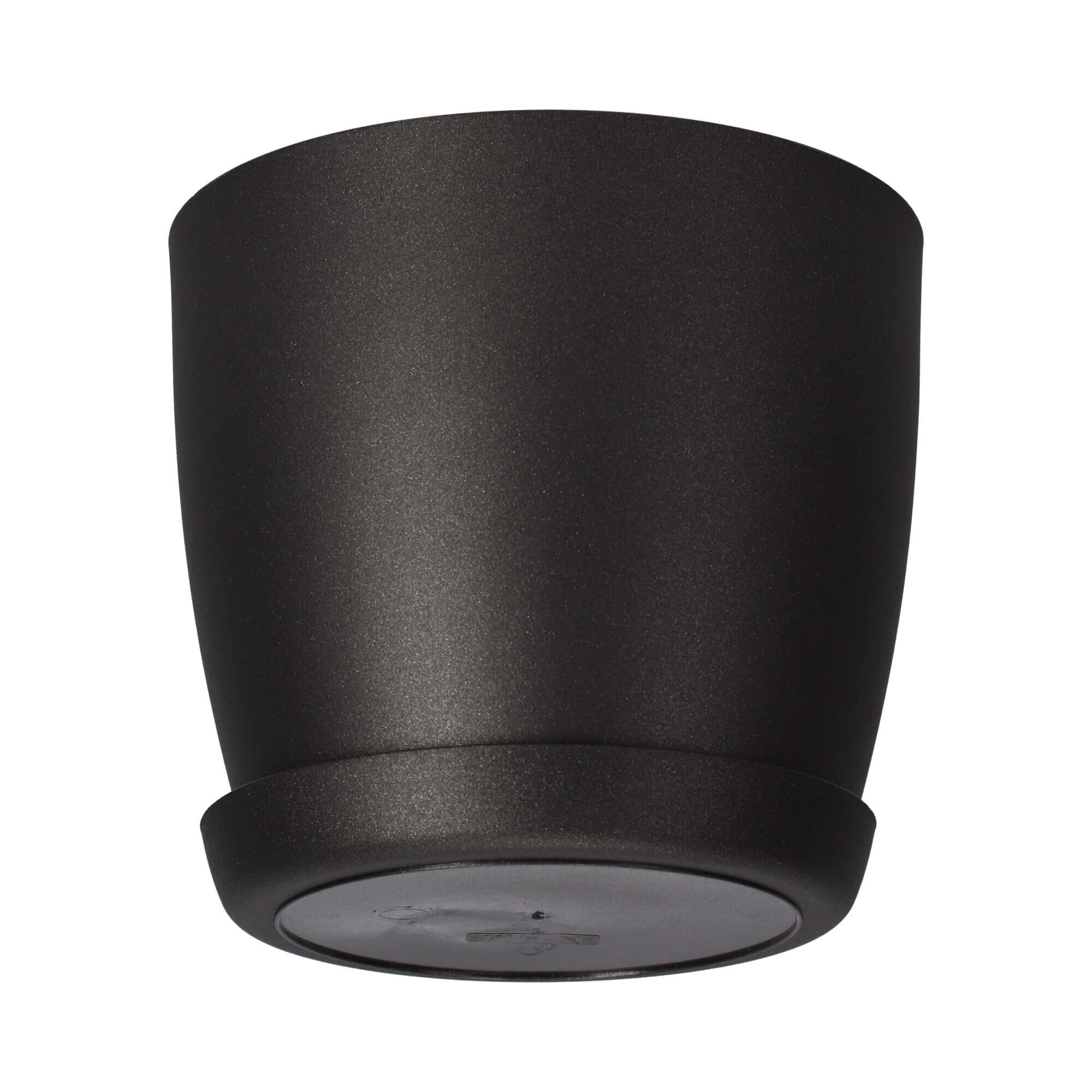 Doniczka Agen z podstawką 18 cm, matowa grafitowa