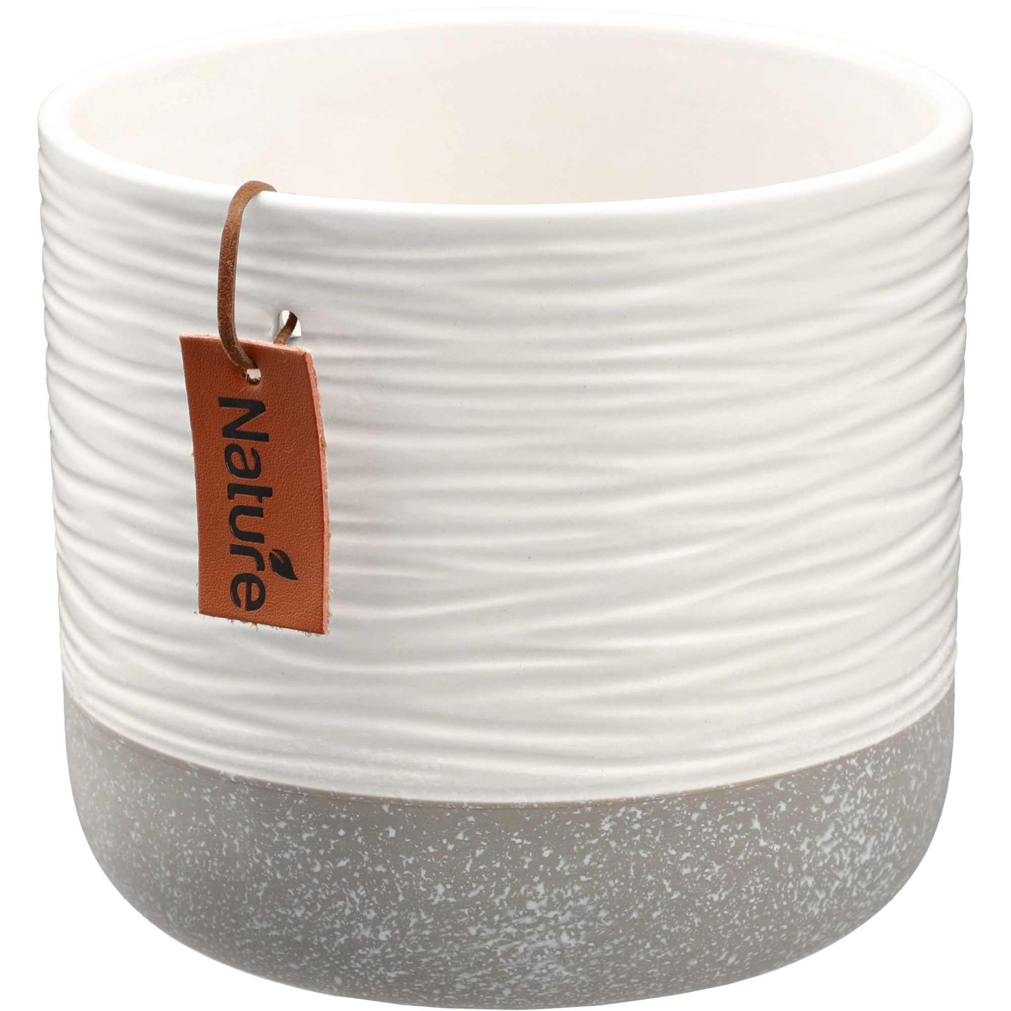 Osłonka ceramiczna Pokka 12 x 13 cm, biała