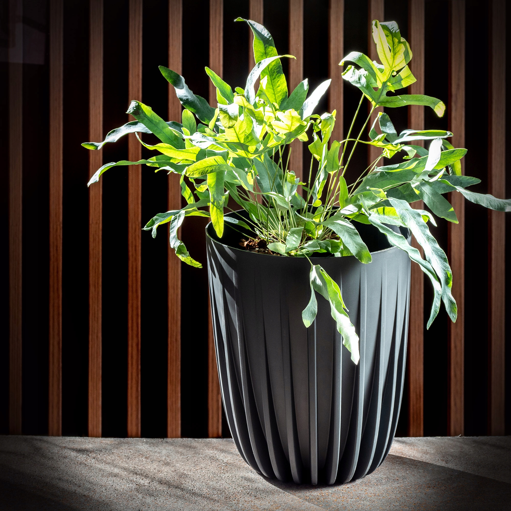Eko doniczka z wkładem Costa 25 cm, antracyt