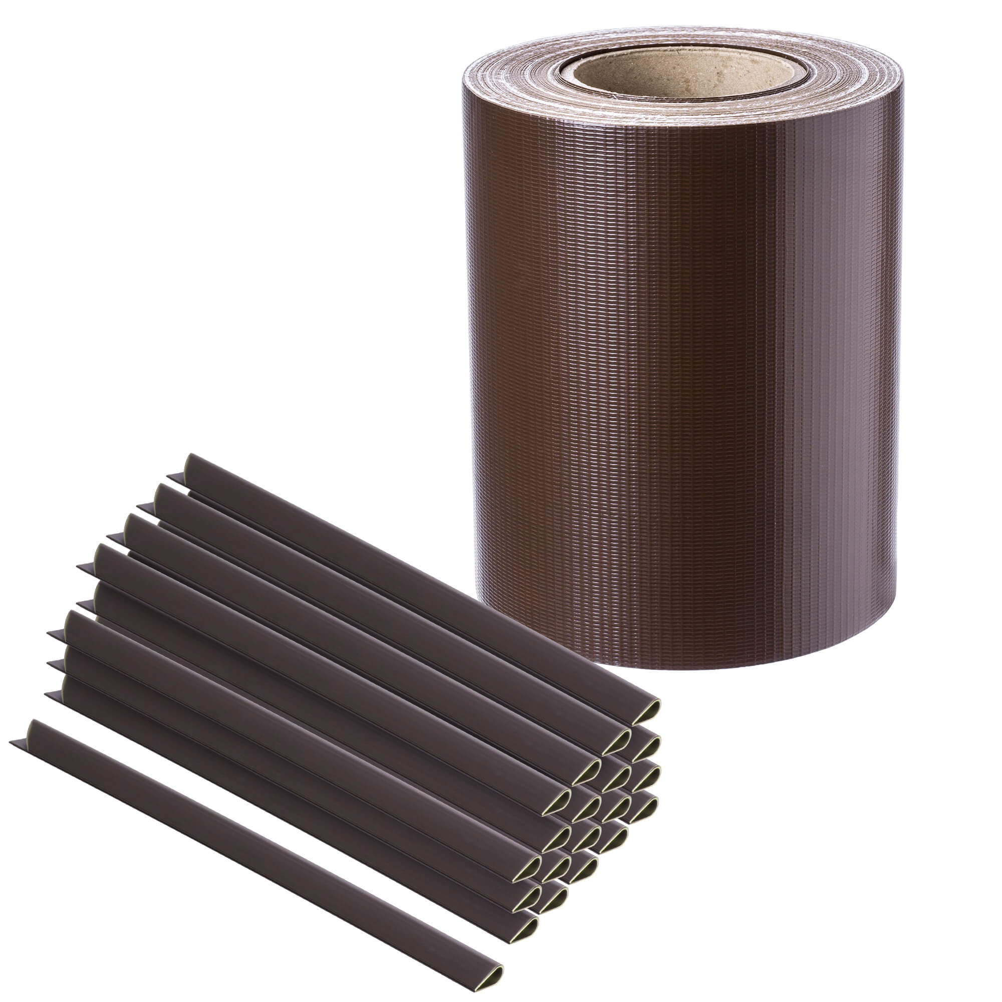 Taśma ogrodzeniowa Langon 19 cm x 35 m brązowa