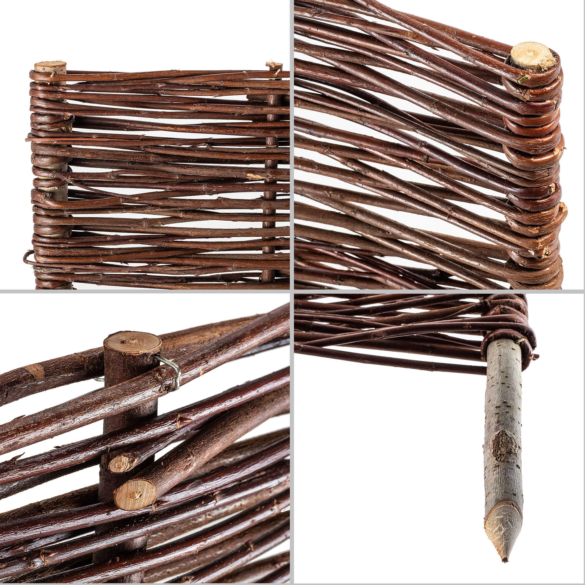 Palisada ogrodowa wiklinowa Sand 100 x 30 cm