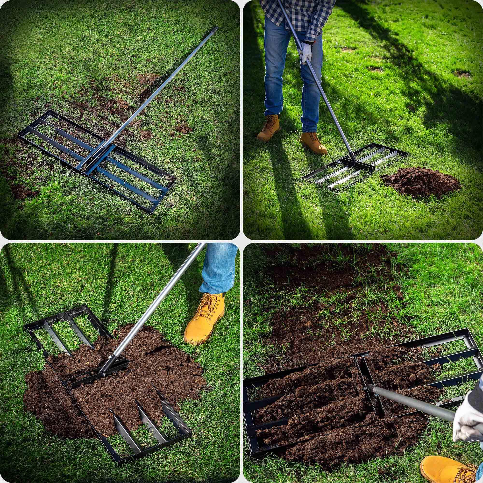 Niwelator do trawnika Trevino 90cm z trzonkiem