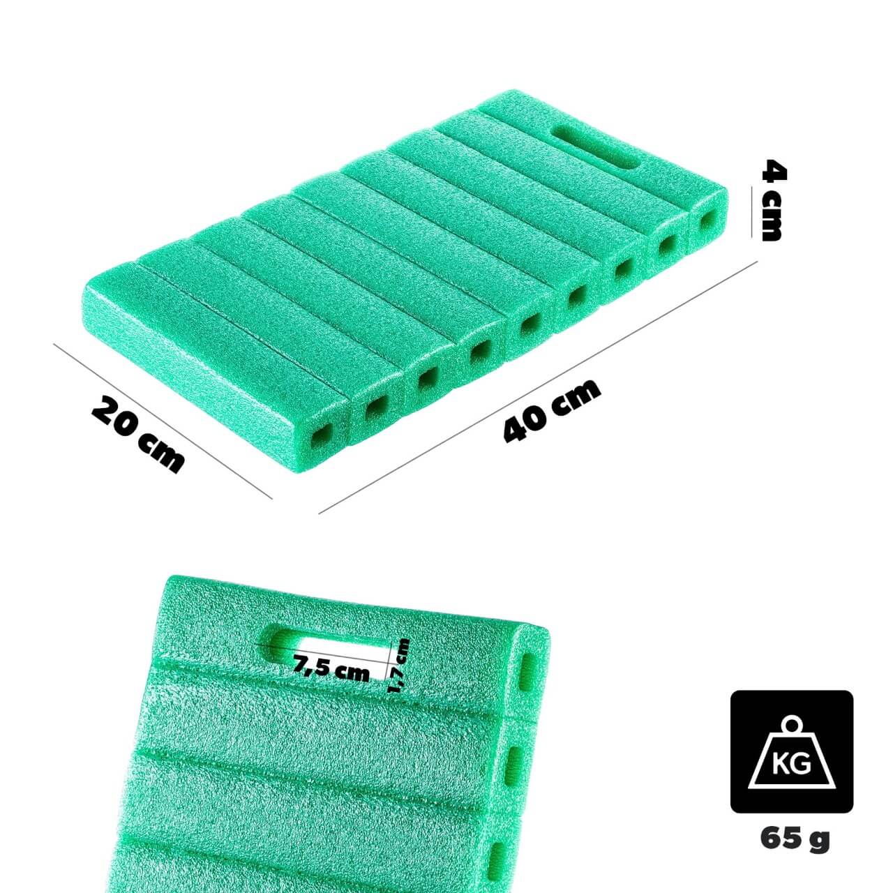 Klęcznik ogrodowy Vesly mata ogrodowa 41 cm