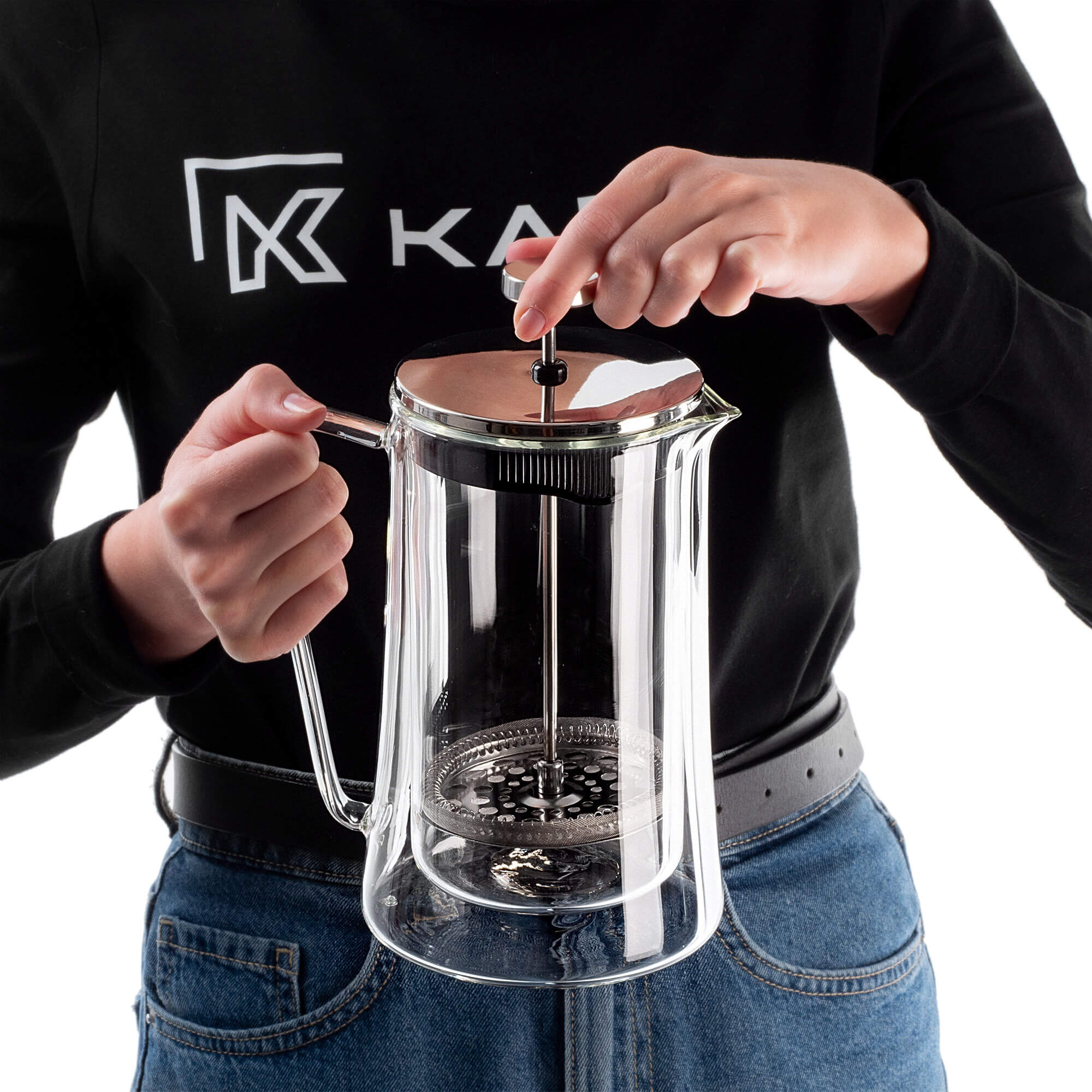 Kawiarka Meduno z podwójną ścianką 1000ml