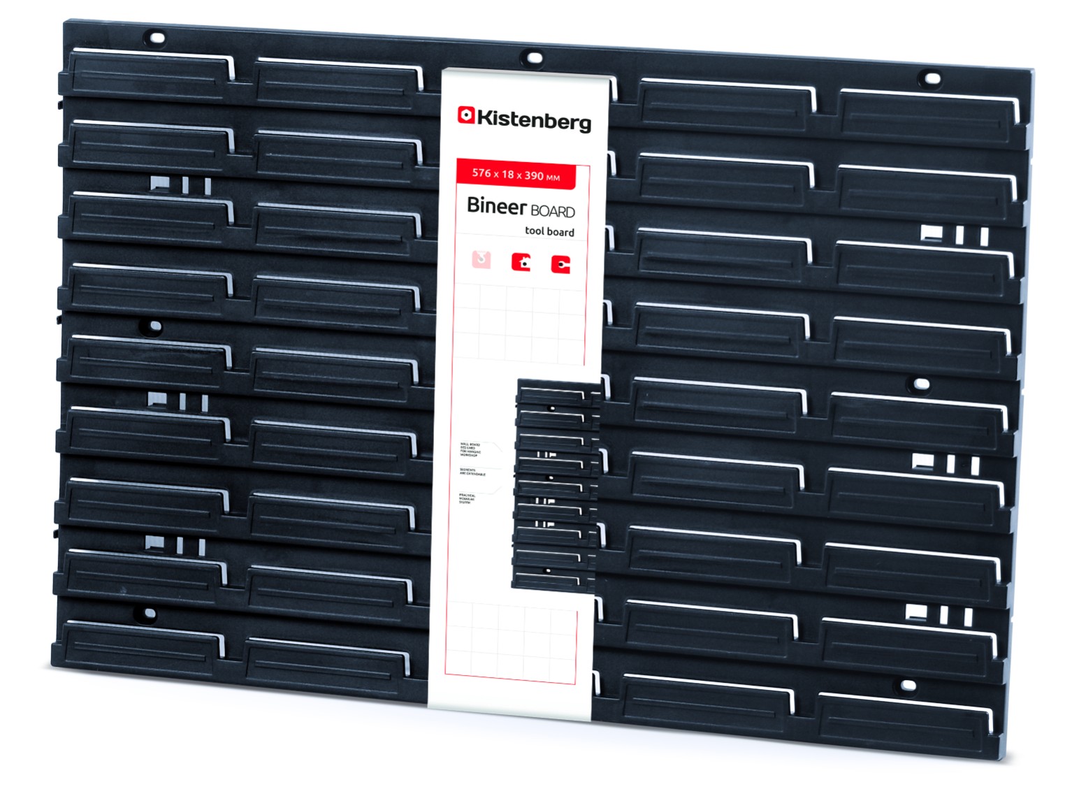KISTENBERG Tablica narzędziowa Bineer 60 - KBB6040 - czarny