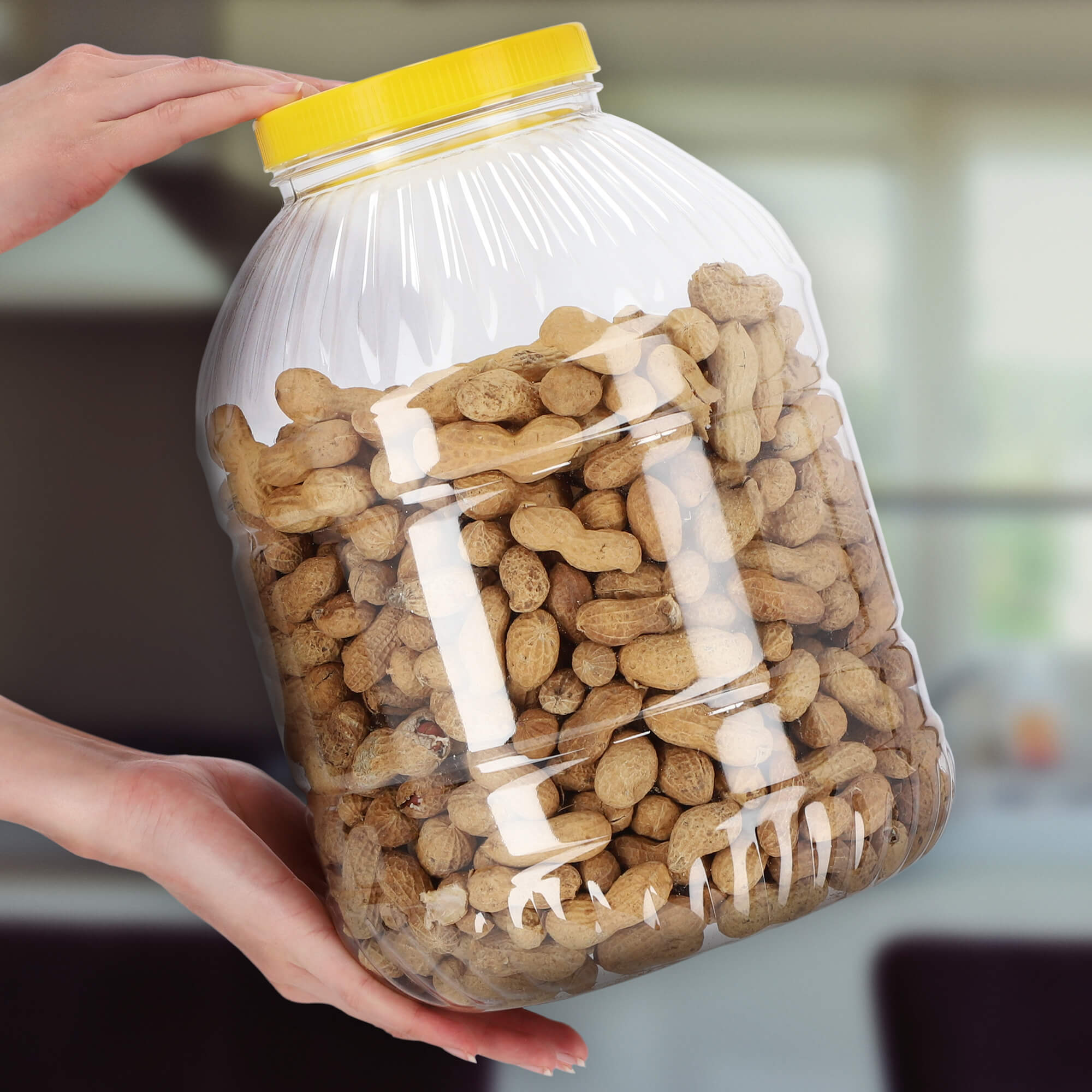 Plastikowy słoik z nakrętką na ogórki 5L