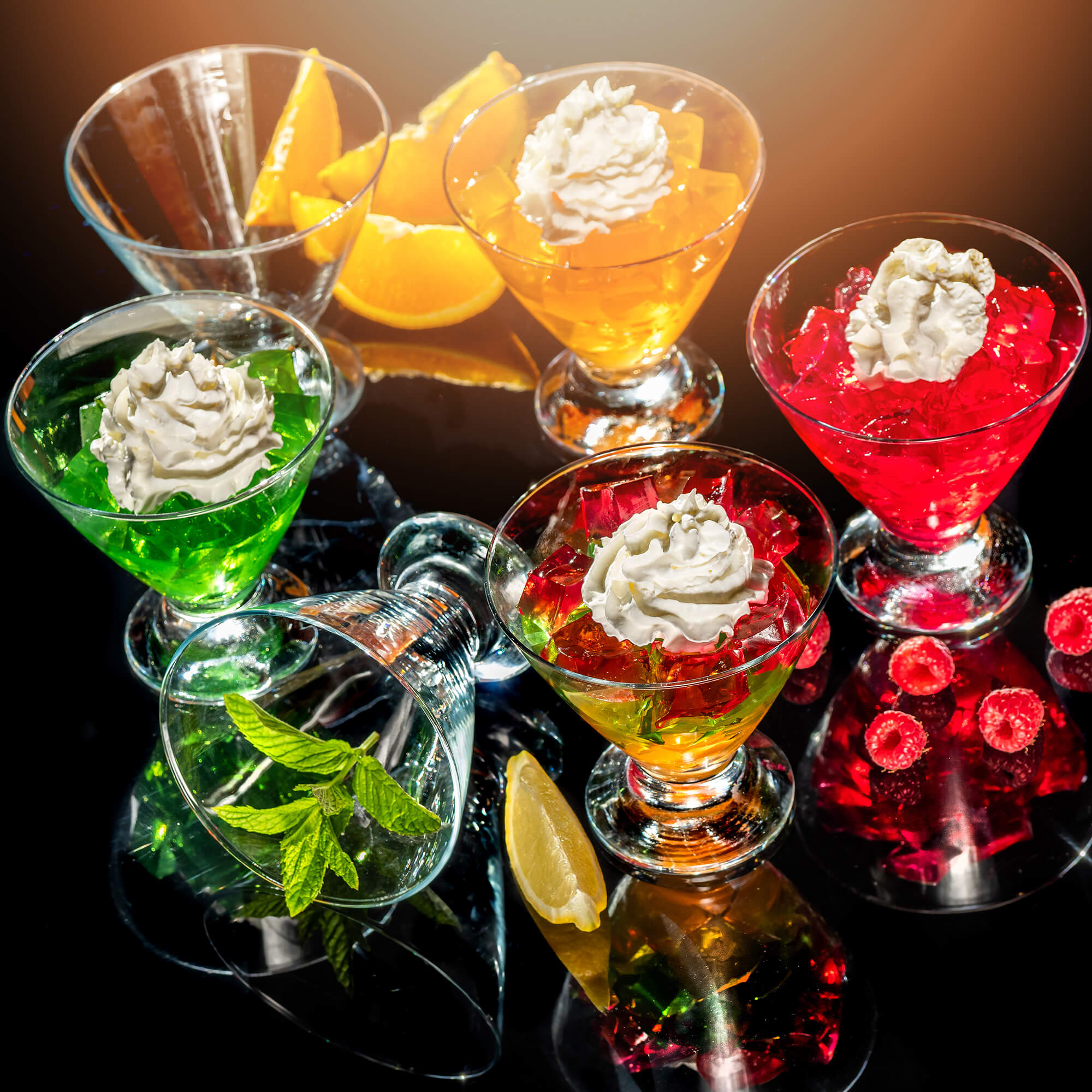 Pucharki do lodów i deserów Fox 460 ml, 6 szt.