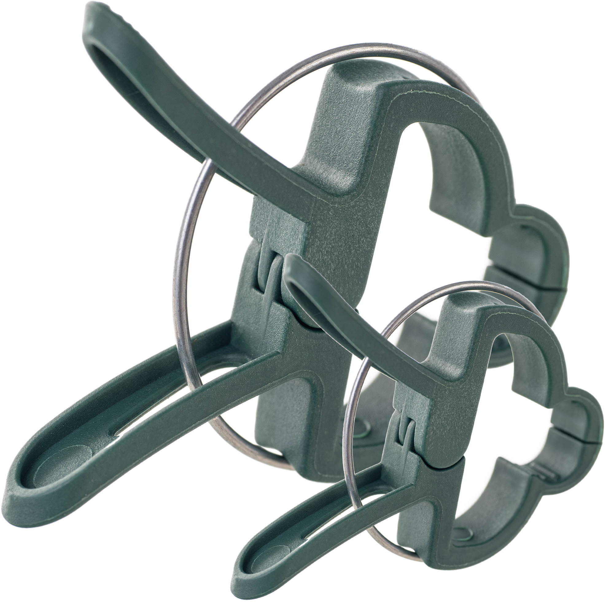 Klipsy do mocowania roślin Paldo 2 rozmiary zielone 20 szt.