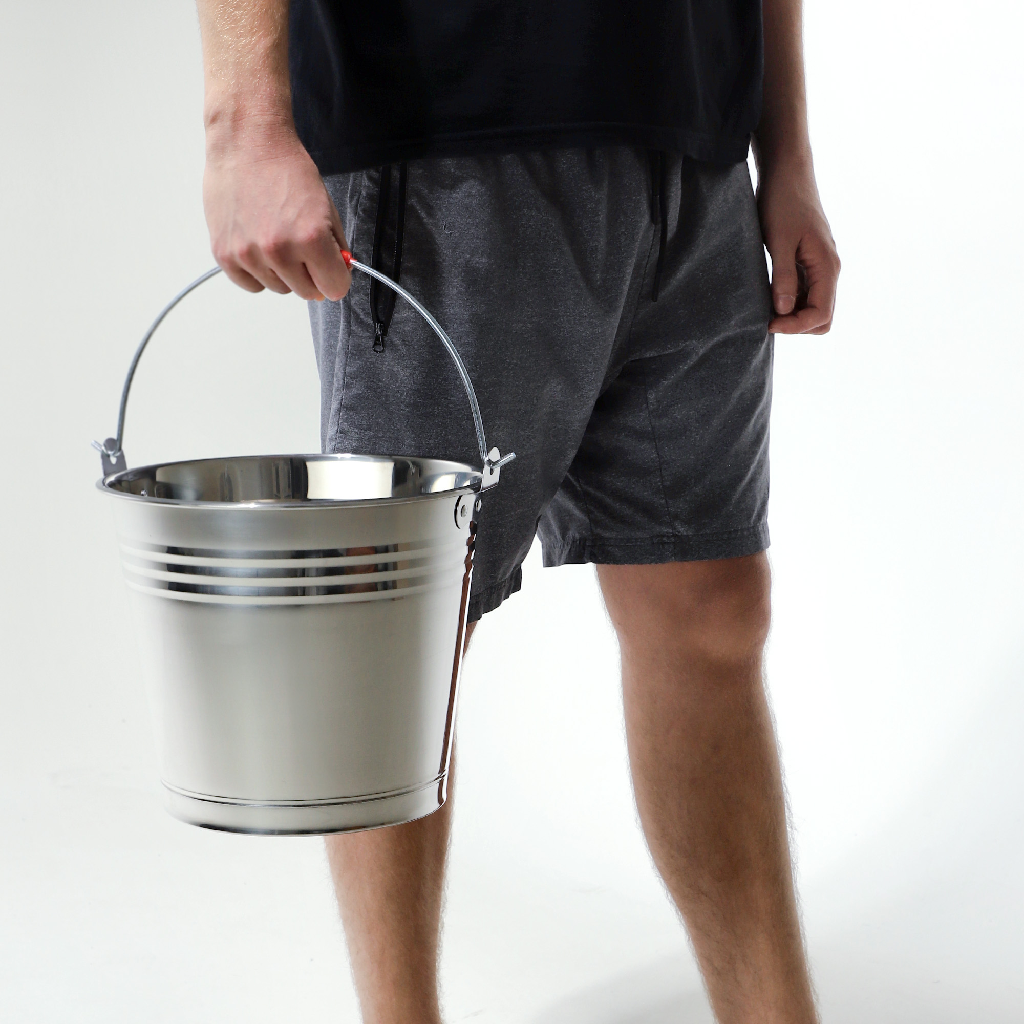 Wiadro nierdzewne z uchwytem Ciney 5L