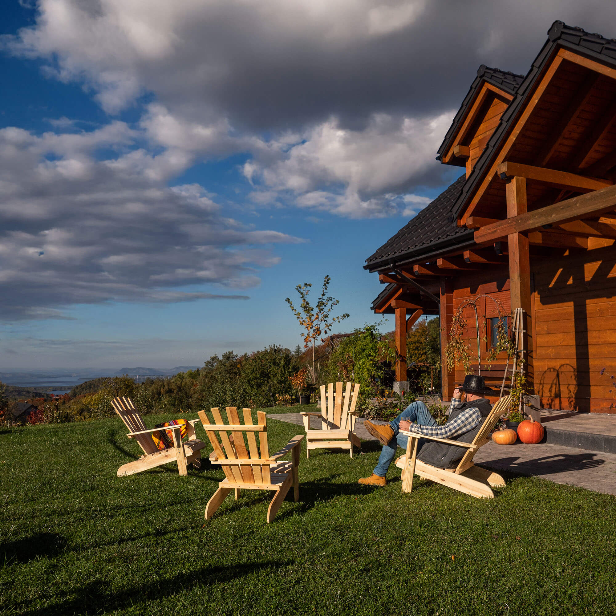 Fotel drewniany plażowy Arphy naturalny