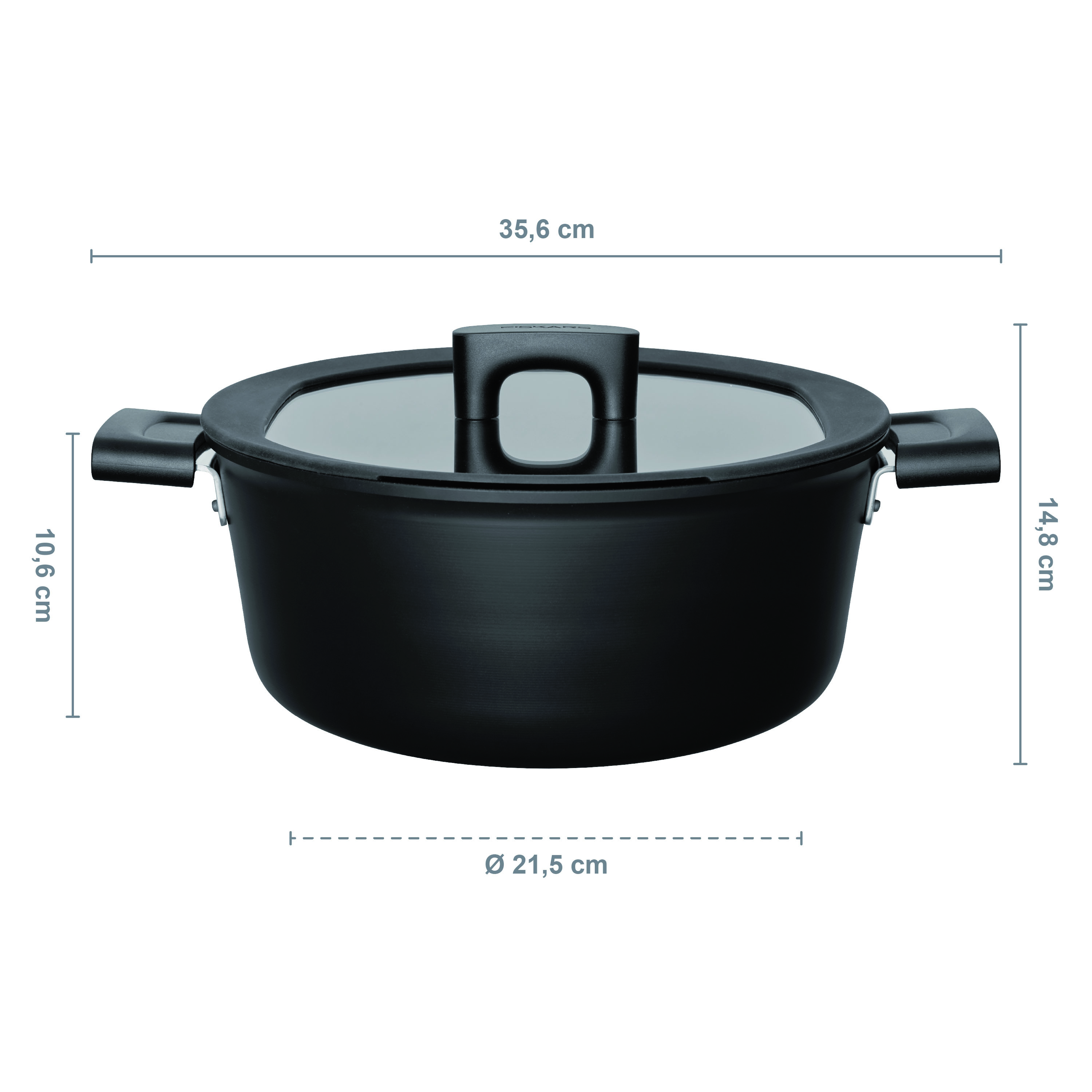 Fiskars 1052228 HF Garnek 5 l z pokrywką