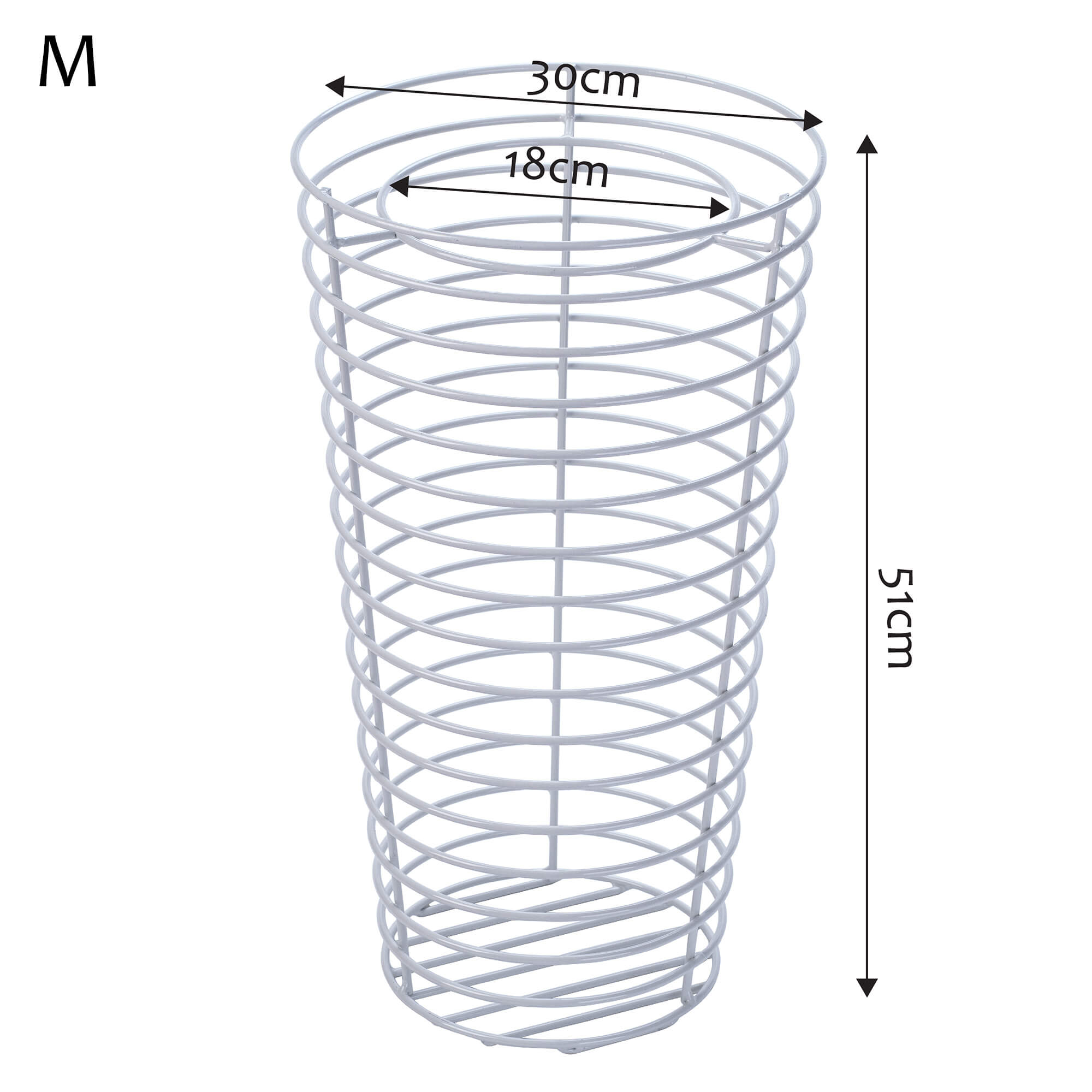 Kwietnik stojący na doniczkę 30 x 51 cm, biały