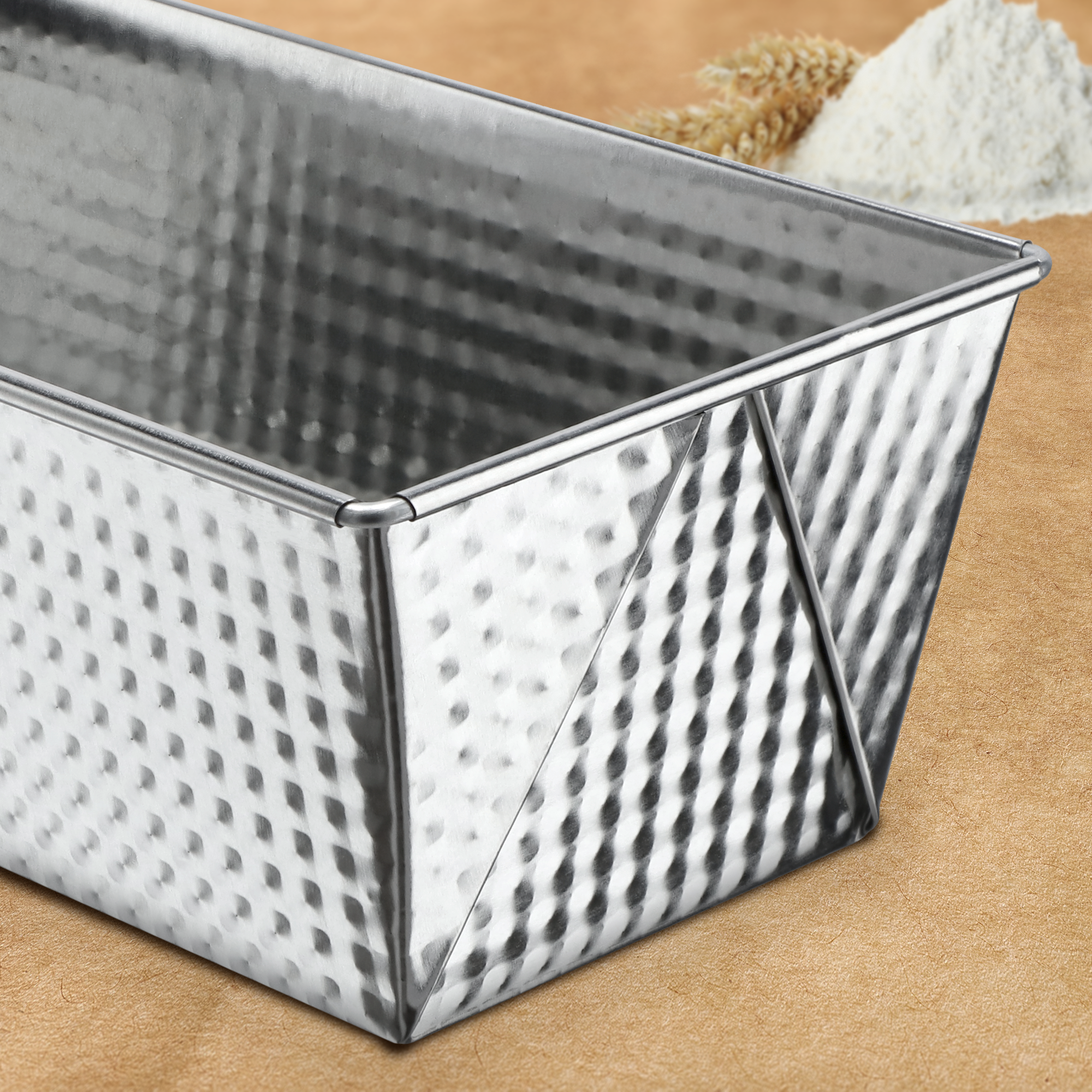 Zestaw keksówek kopertowych 20 + 25 + 30 + 35 cm, srebrna