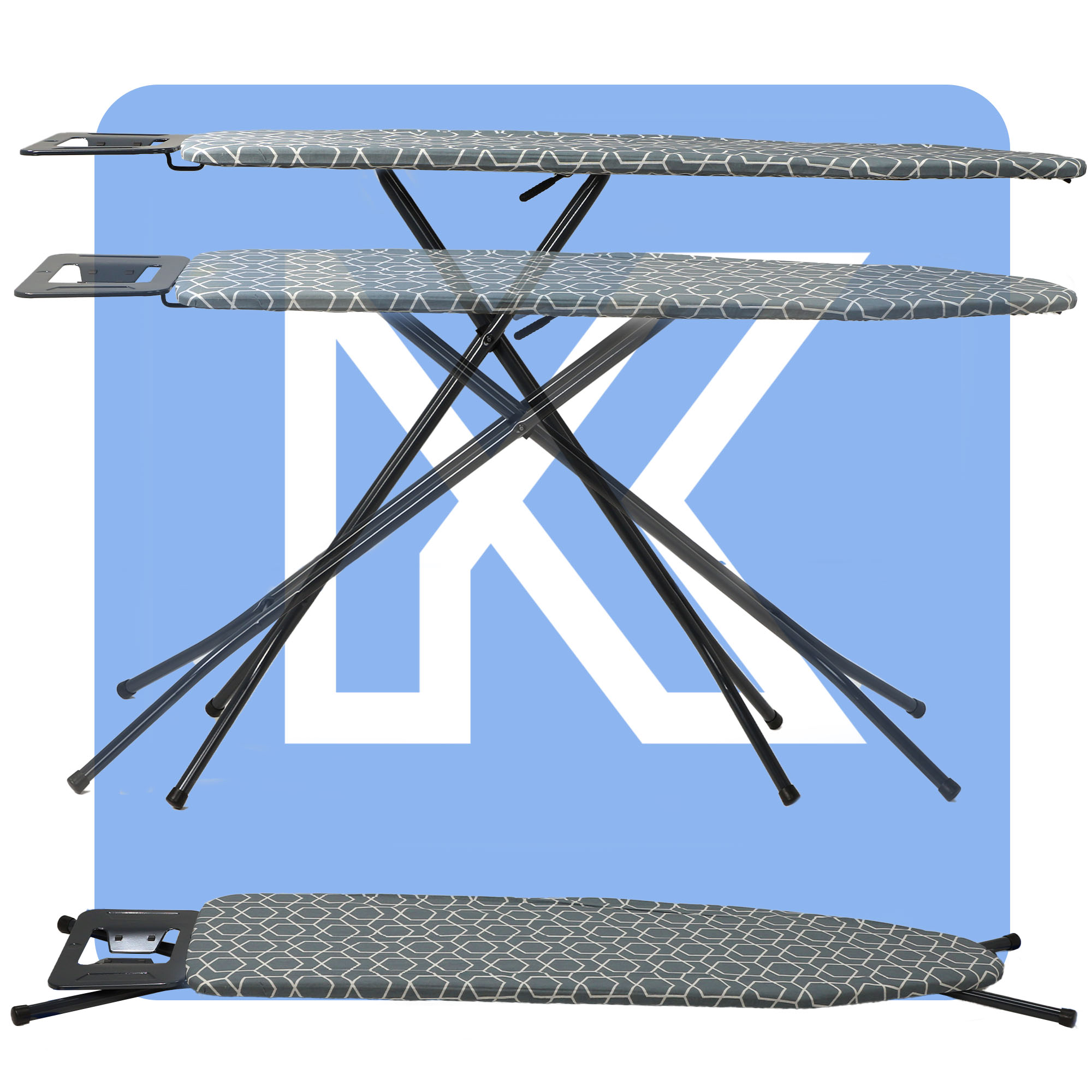 Deska do prasowania Piza 122 x 30 cm, szara