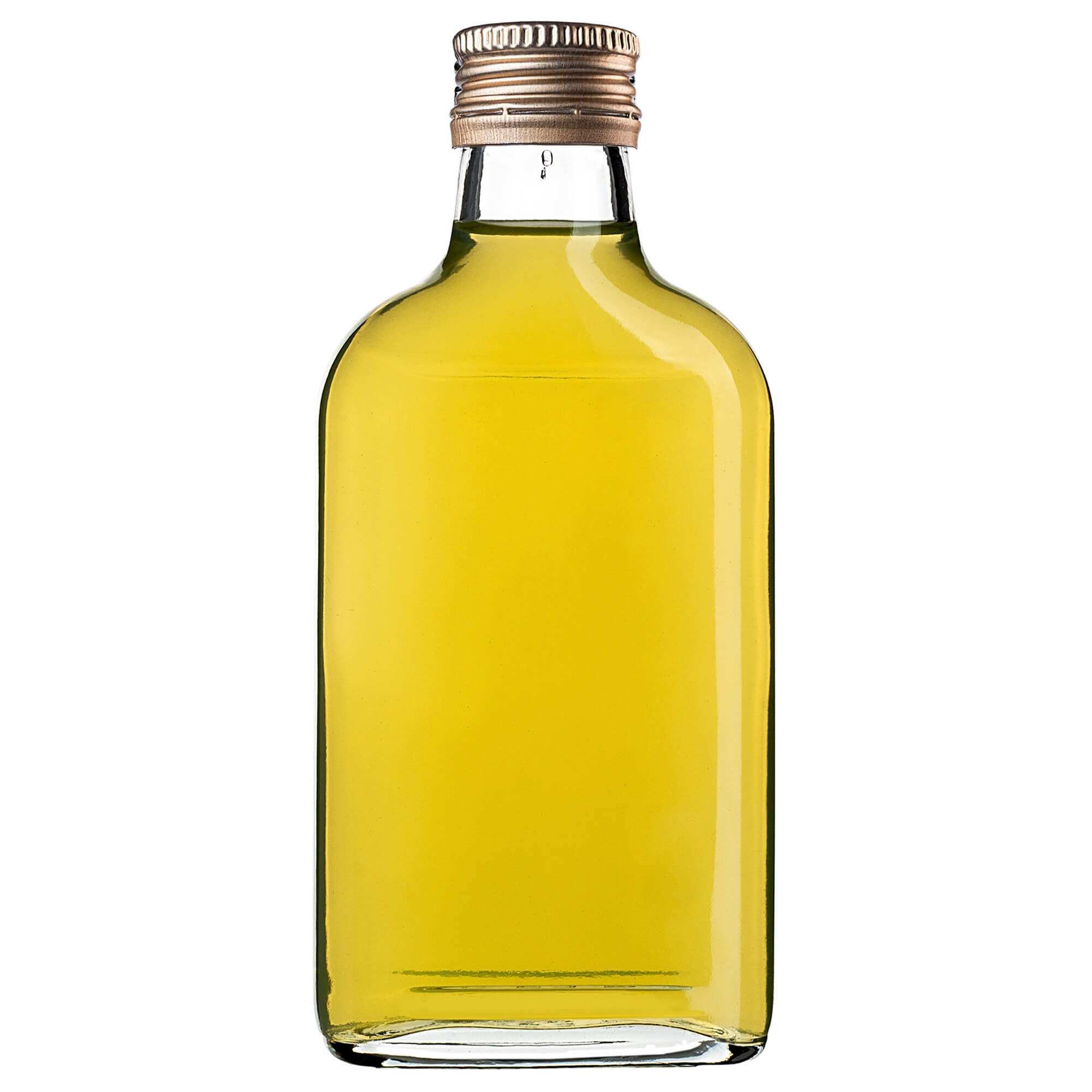 Butelka piersiówka Viane 200ml ze złotą zakrętką 5 szt.