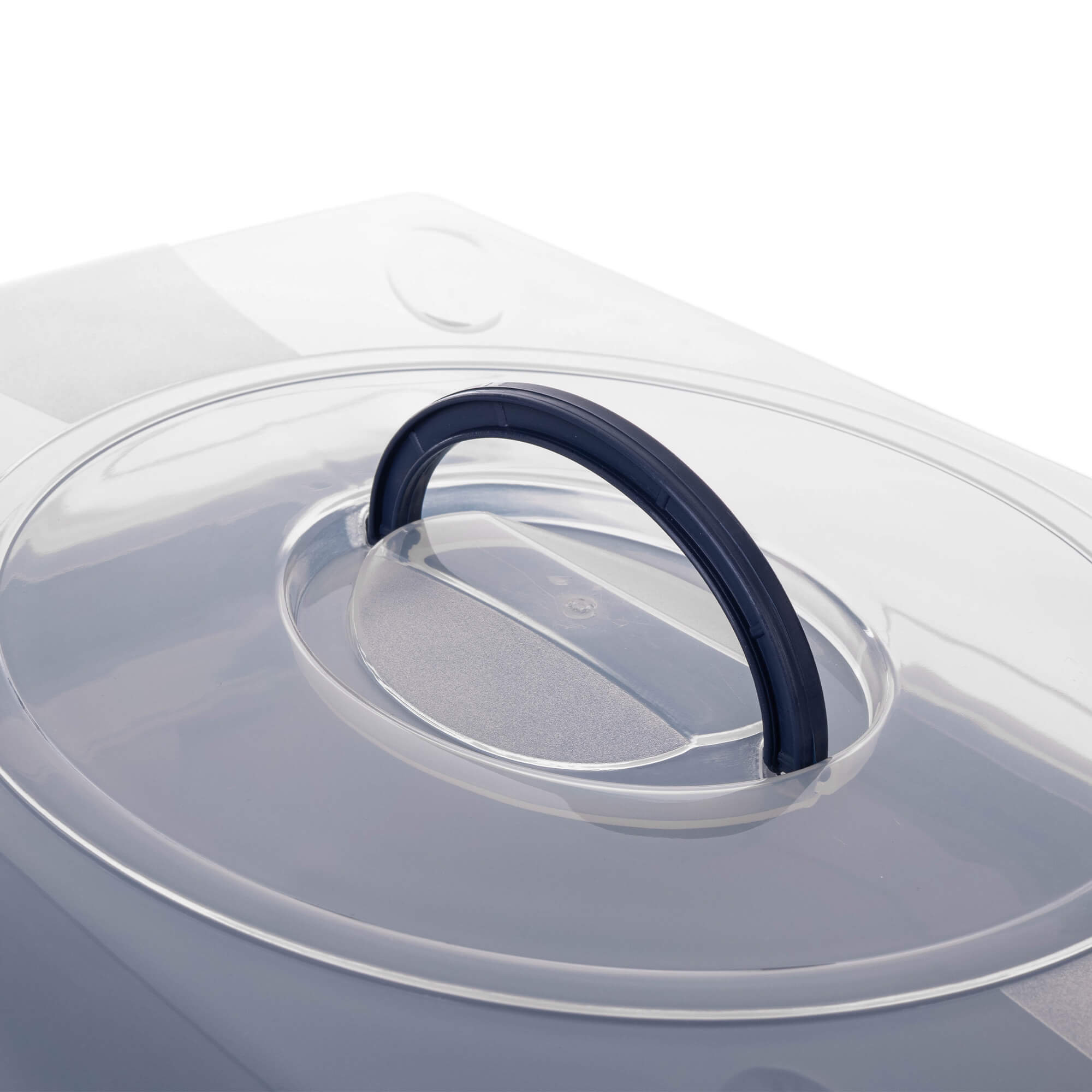 Pojemnik na ciasto z pokrywą Caldaie 46 x 30 cm niebieski