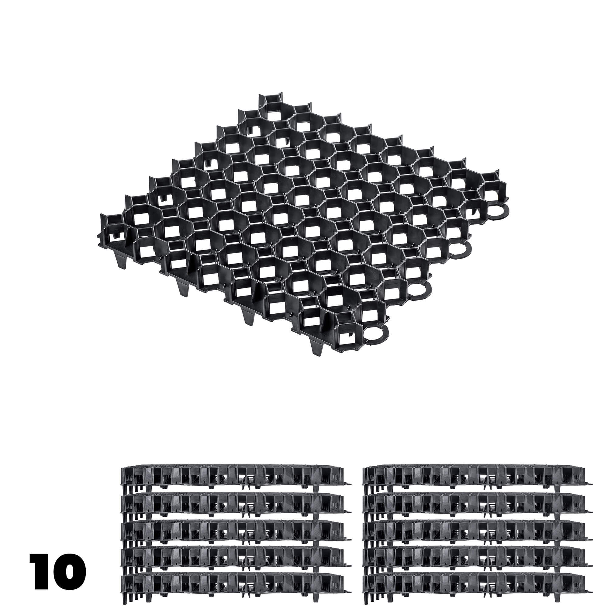 Kratka parkingowa Forsa 50 x 50 cm 10 szt., czarna