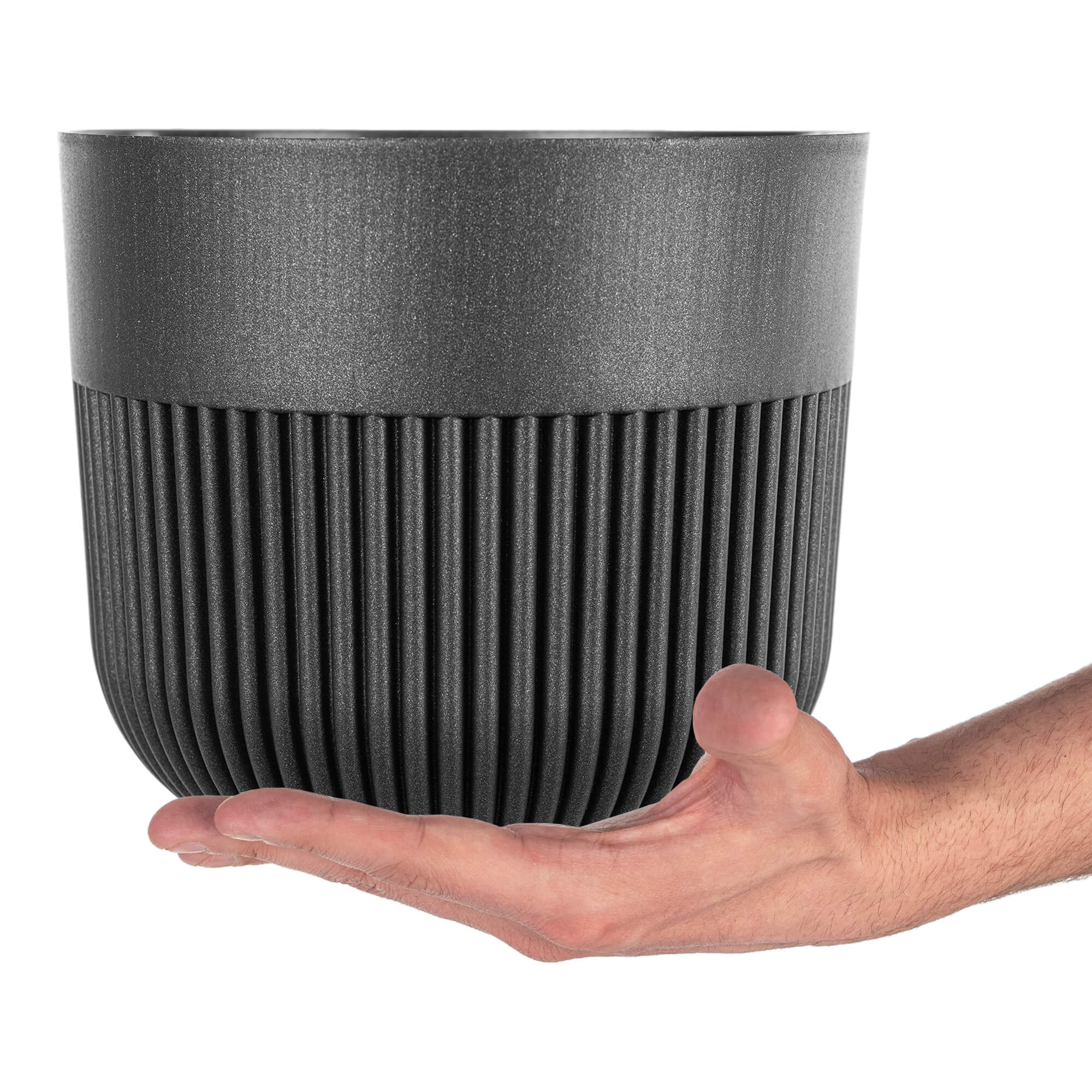 Doniczka osłonka Ornon 19 cm grafit