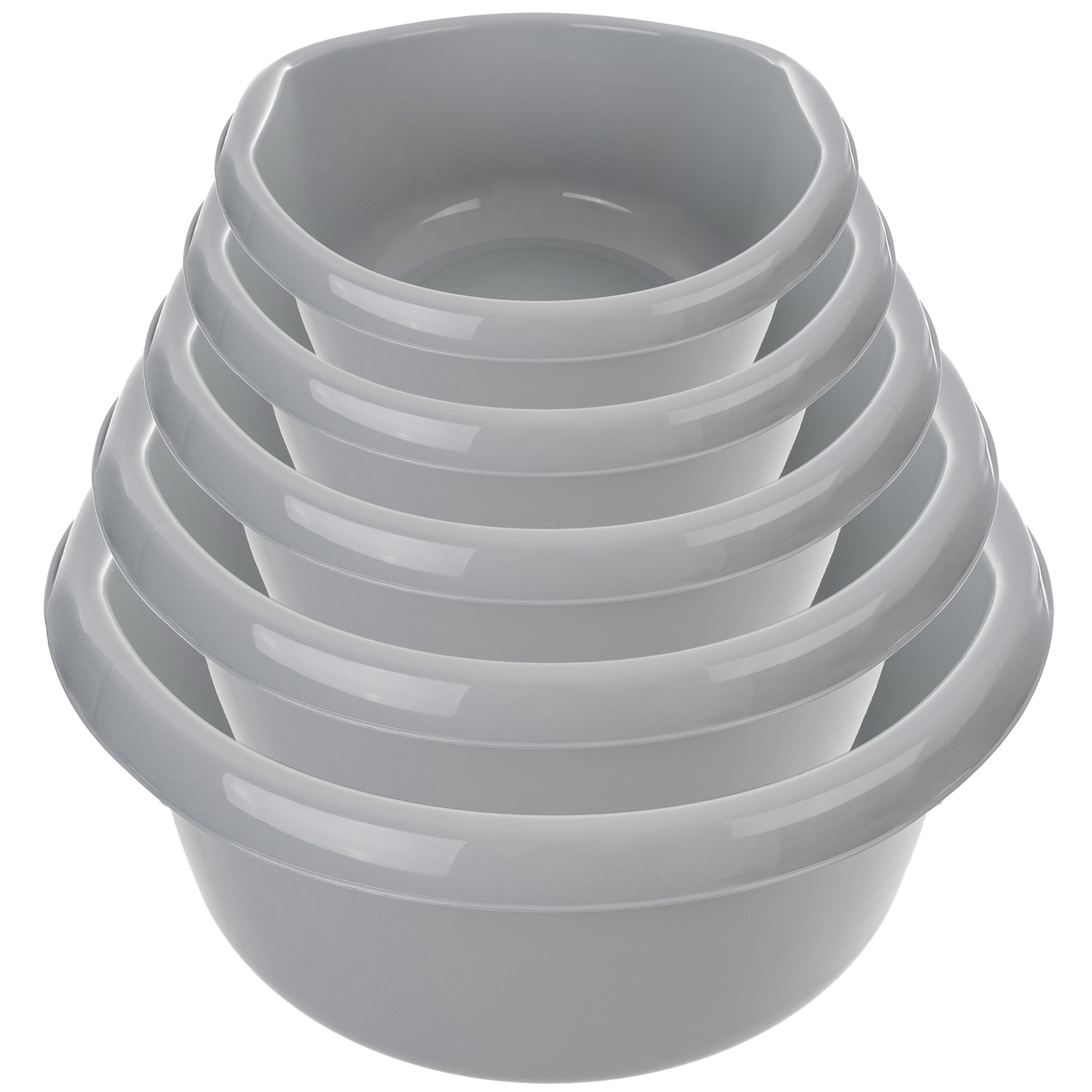 Miednica plastikowa z uchwytami Treix 20L szara