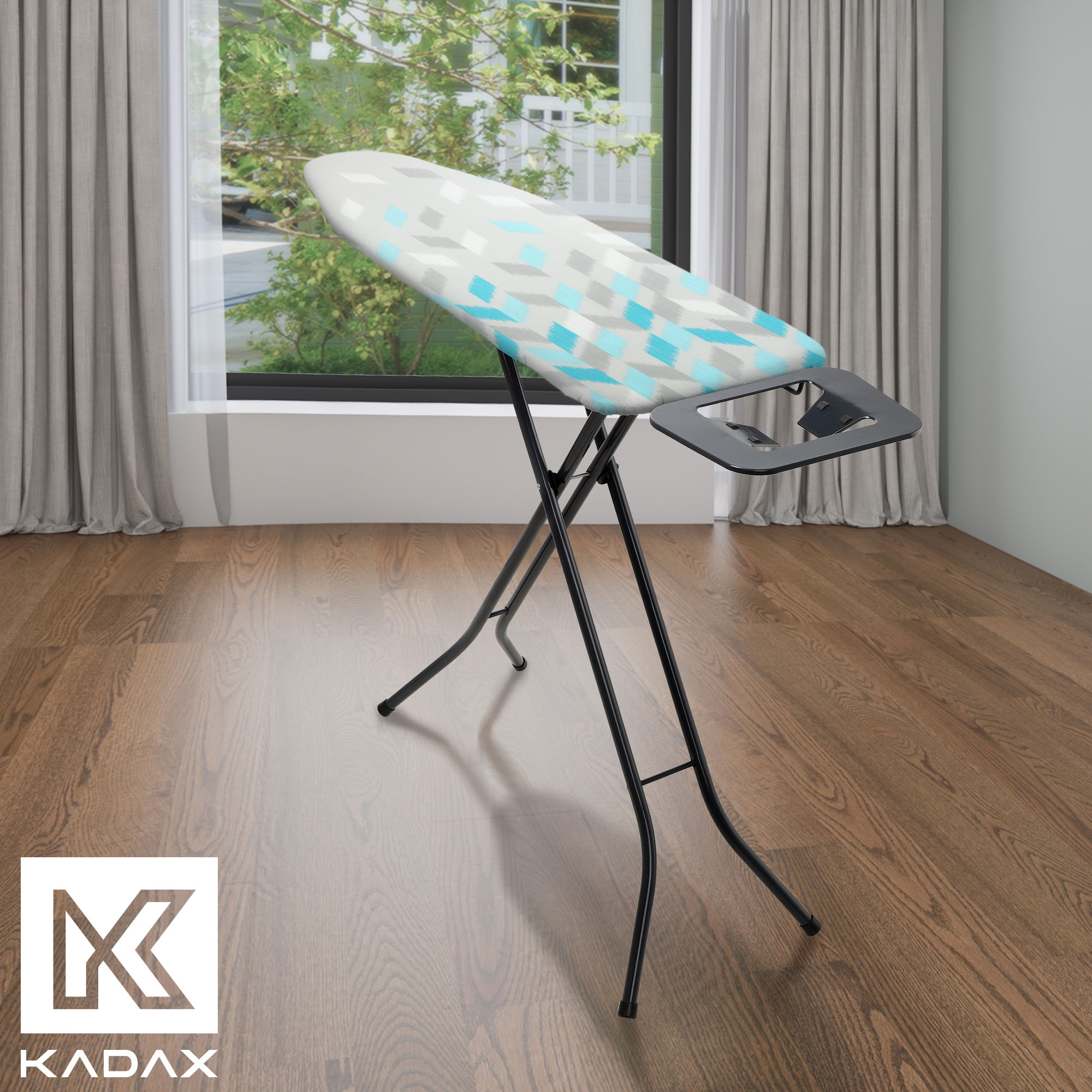 Pokrowiec na deskę do prasowania Loxton 130x48 cm naciągany podkład niebieski