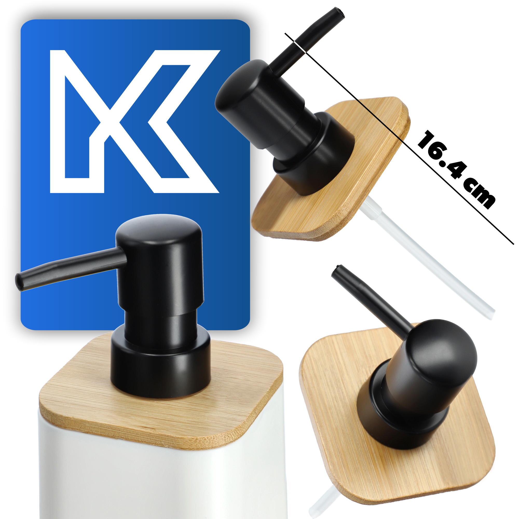 Dozownik na mydło z pompką Carrara, biały