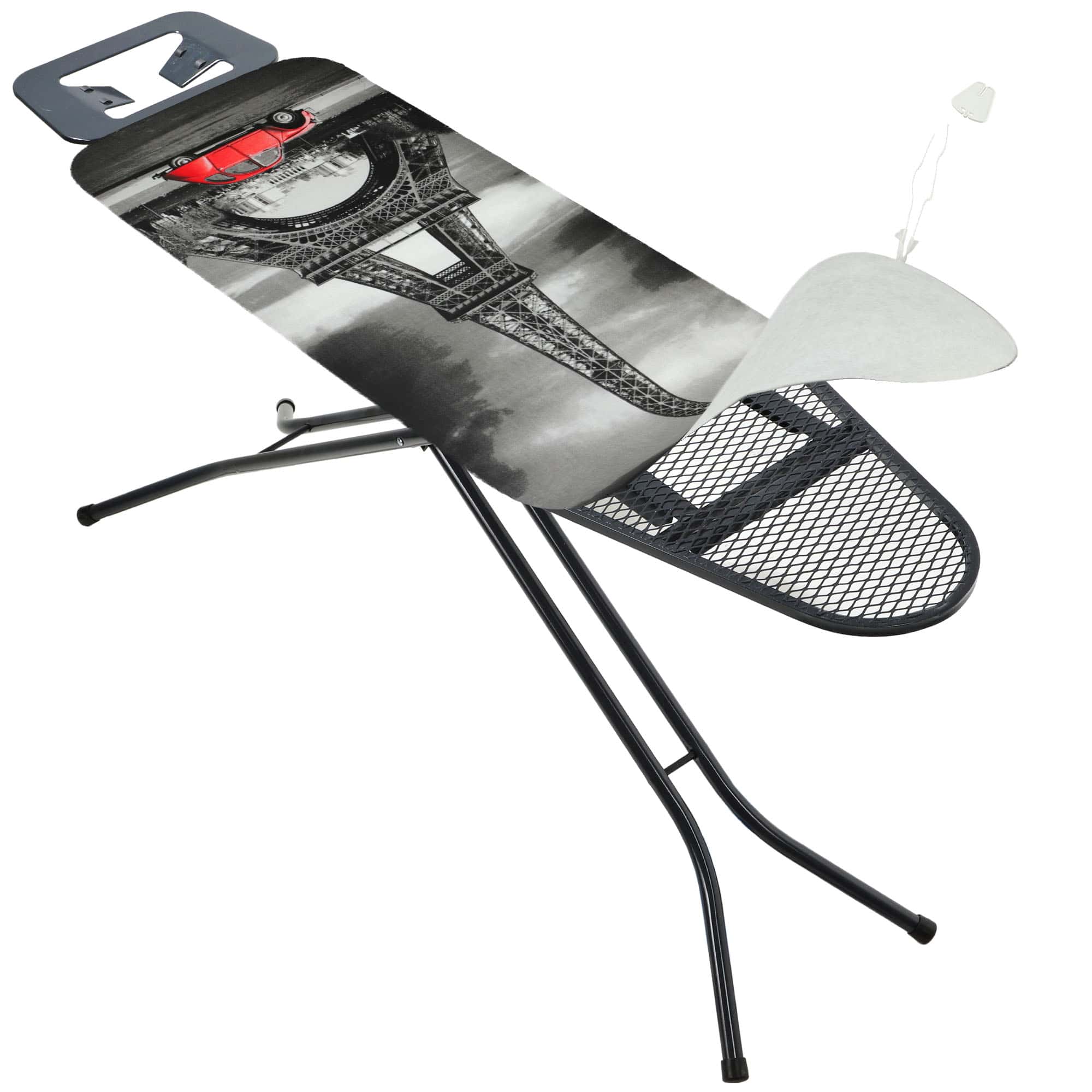 Pokrowiec na deskę do prasowania naciągany Saclay 148x52cm Wieża Eiffla