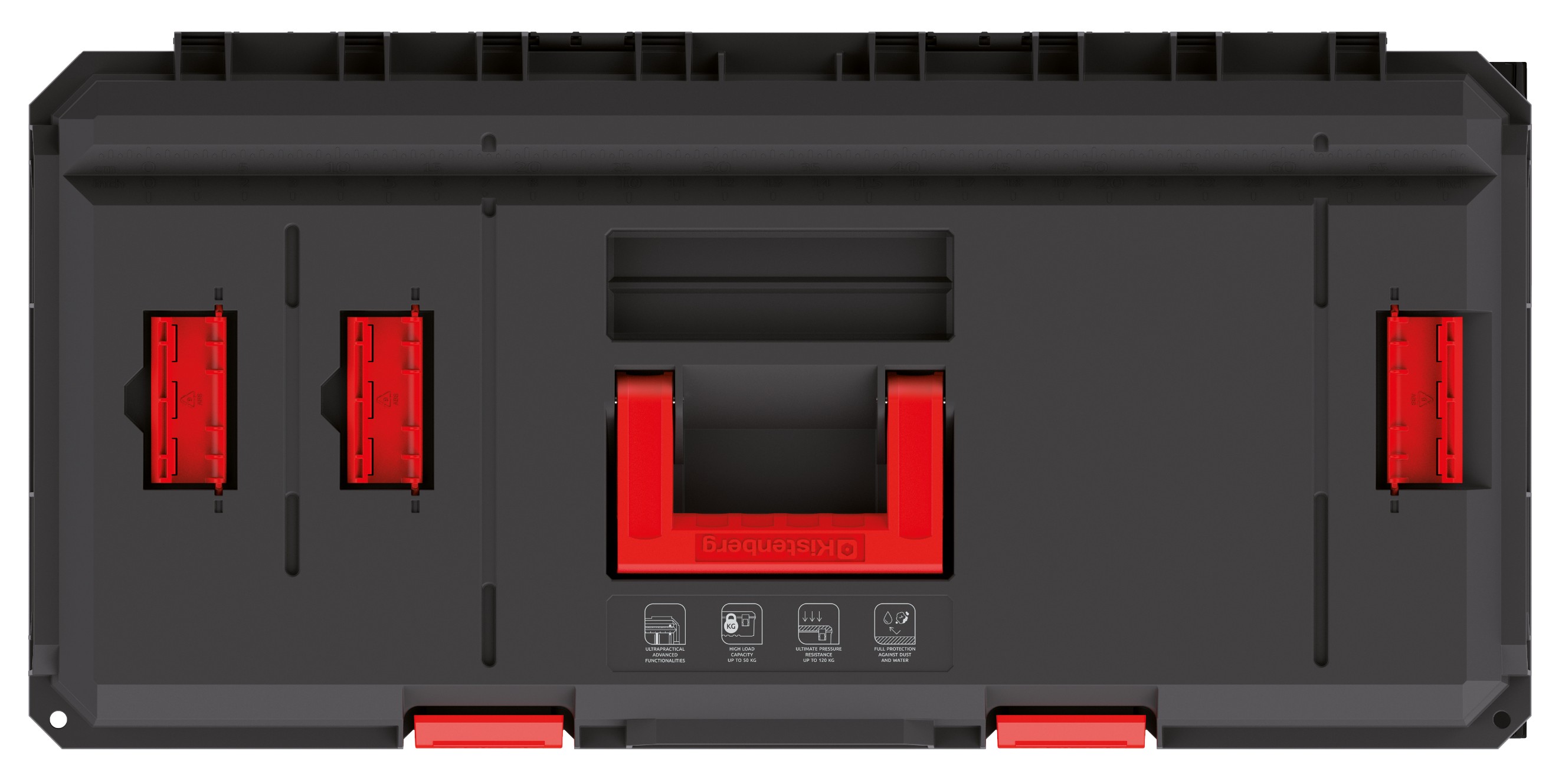 KISTENBERG Skrzynia narzędziowa na kołach X Block WAGON 80 W - KXB8040W - czarny