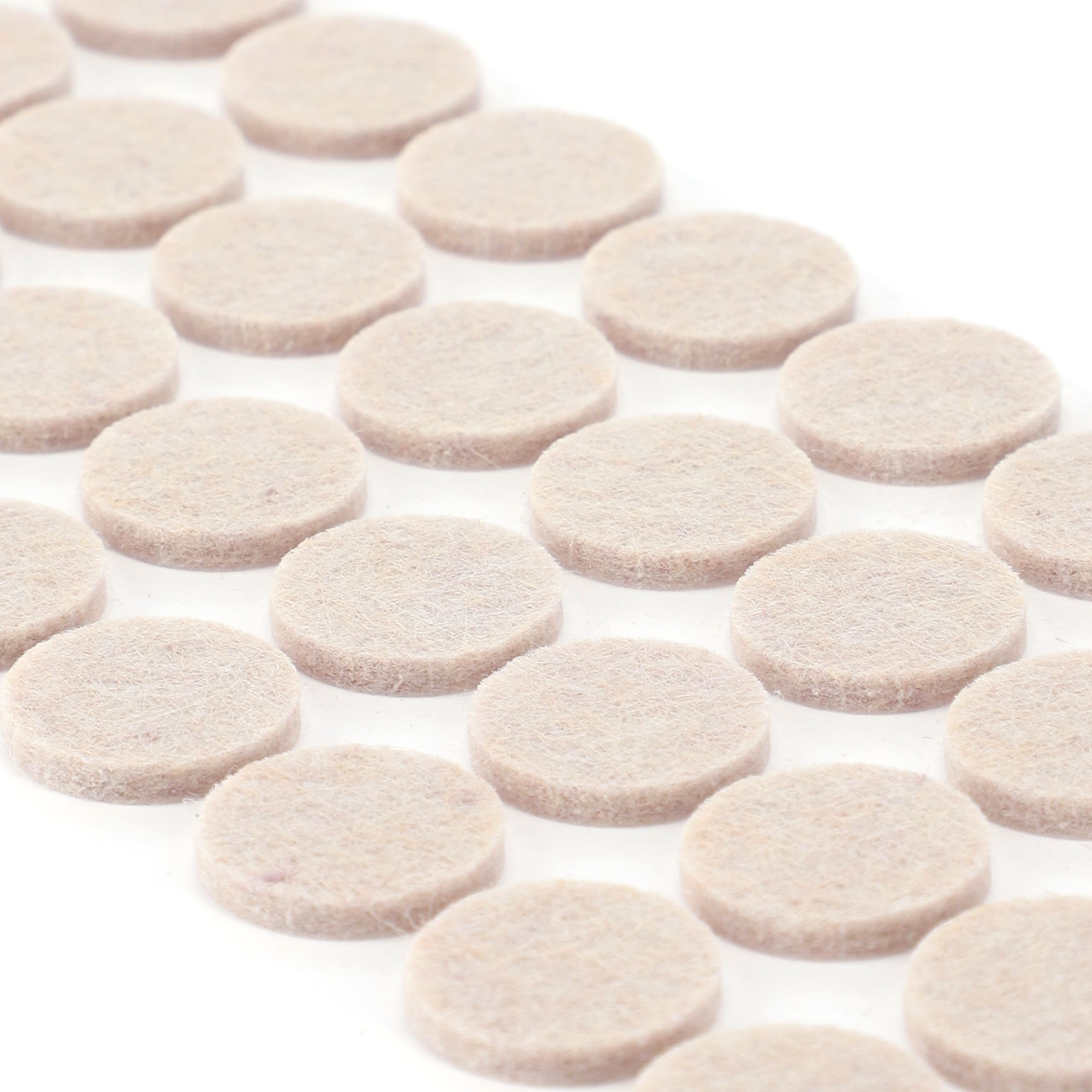 Podkładki filcowe Sort pod meble okrągłe 20mm beż zestaw 88 sztuk