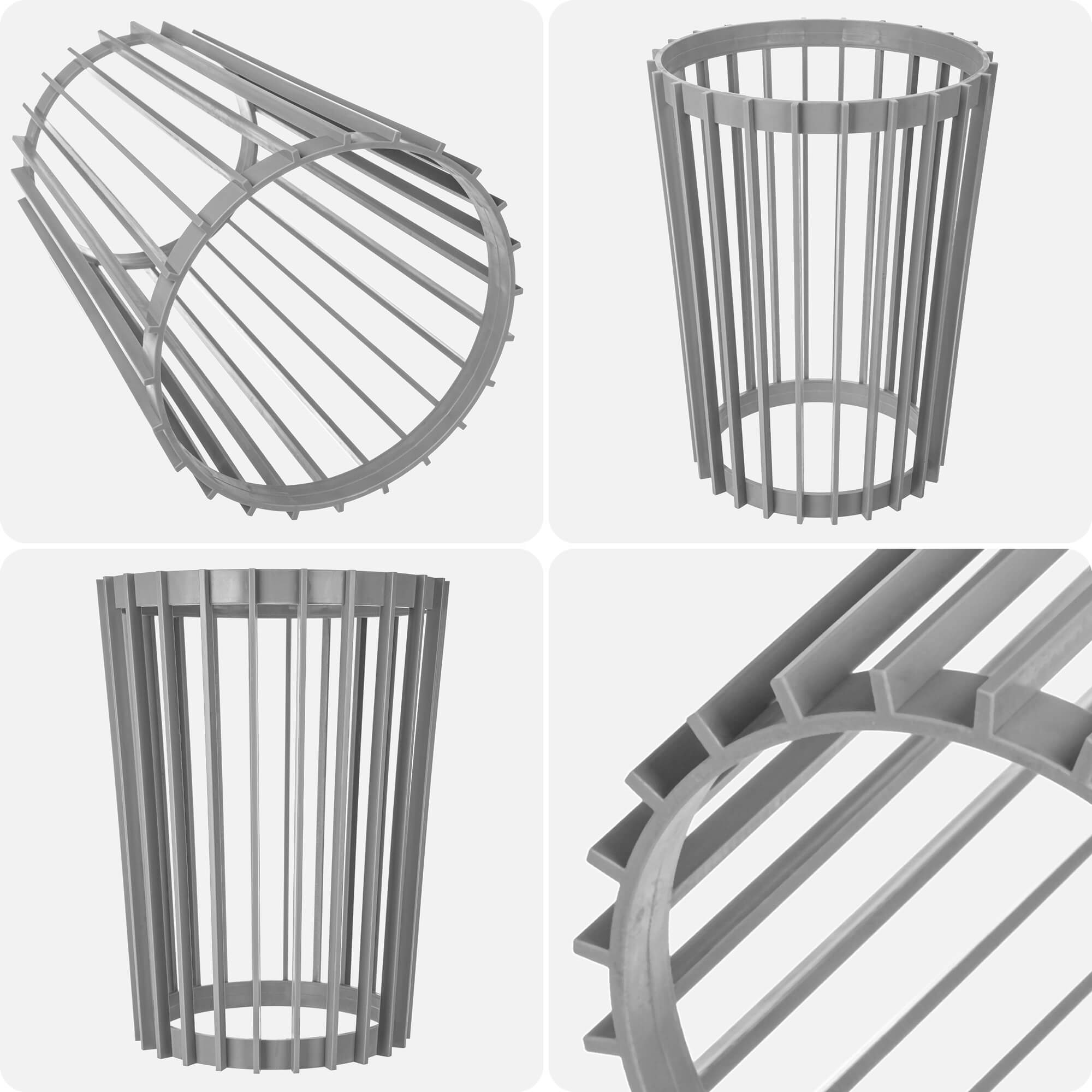 Kwietnik dwustronny Aytre 54 cm platynowy