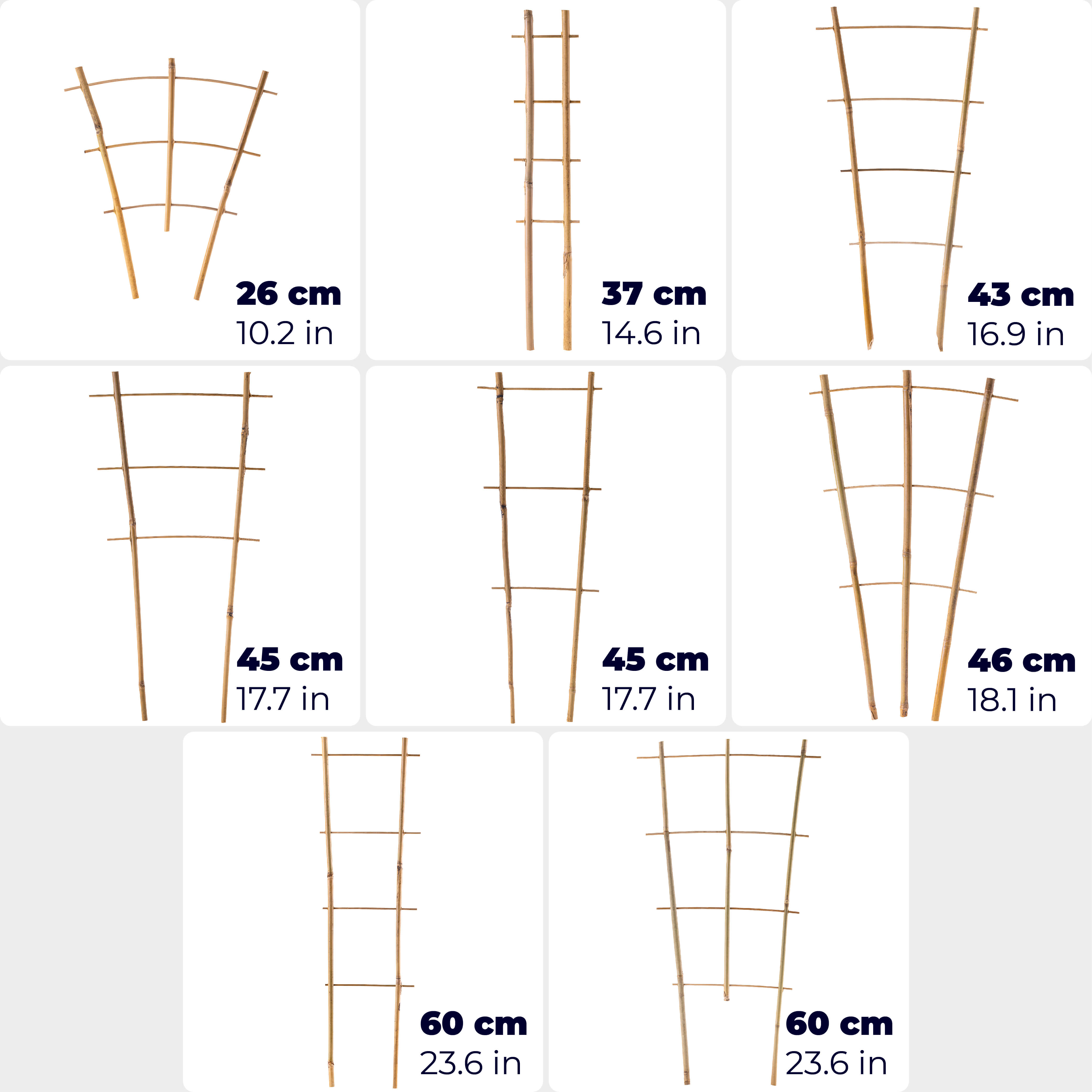Drabinka bambusowa do roślin Taio 45 cm 10 szt.