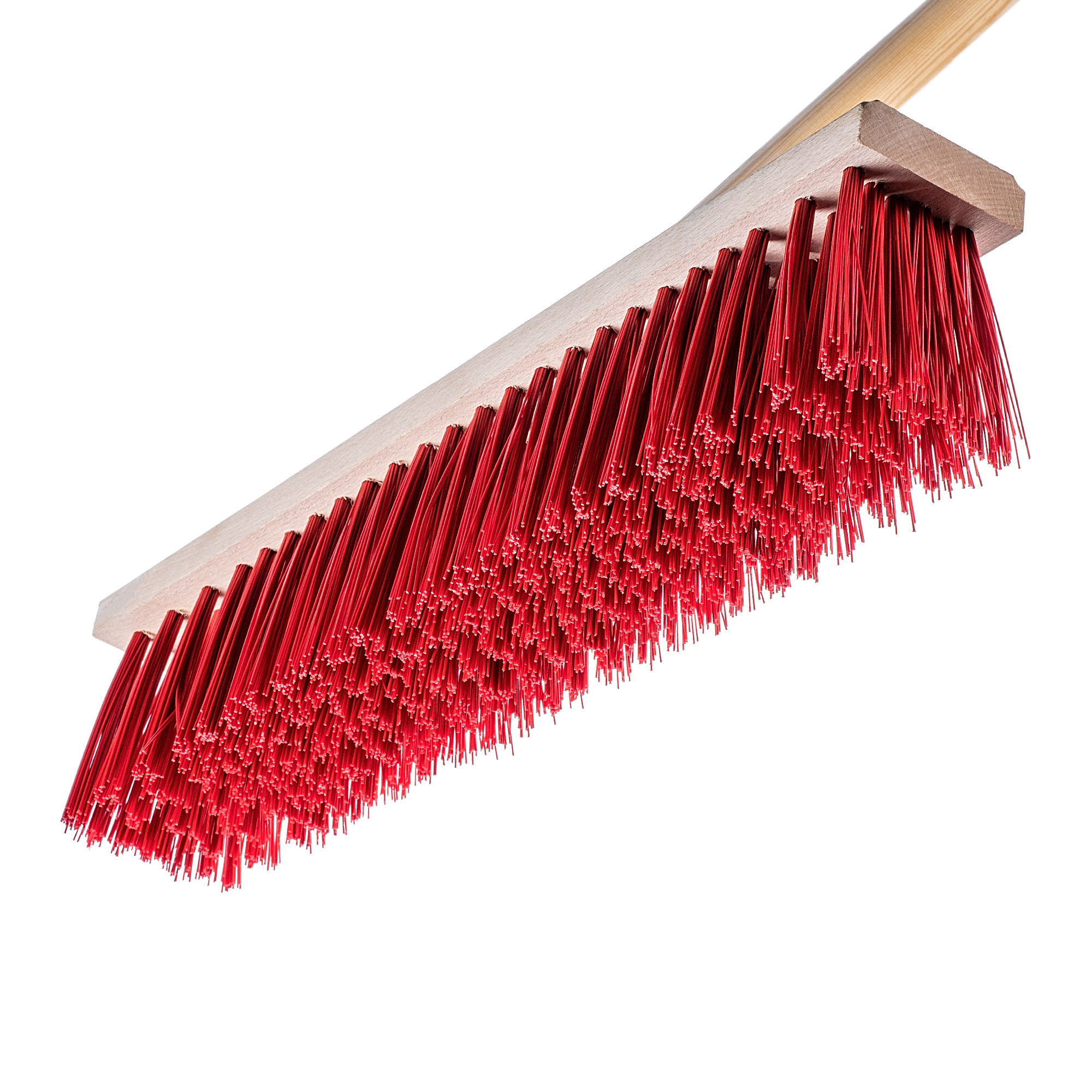 Szczotka ulicówka Treia 50 cm, czerwona