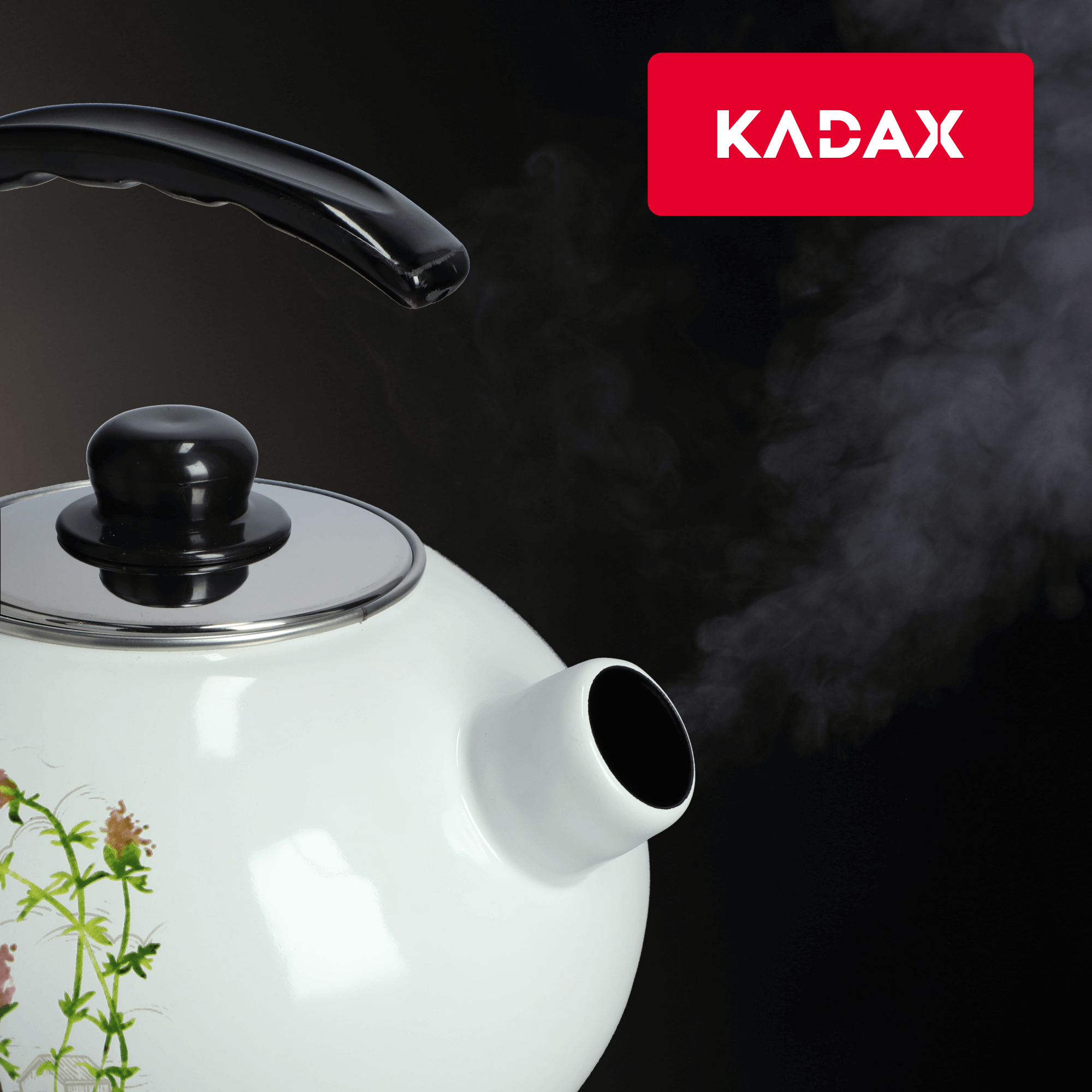 Czajnik emaliowany z gwizdkiem 2.2L, tymianek