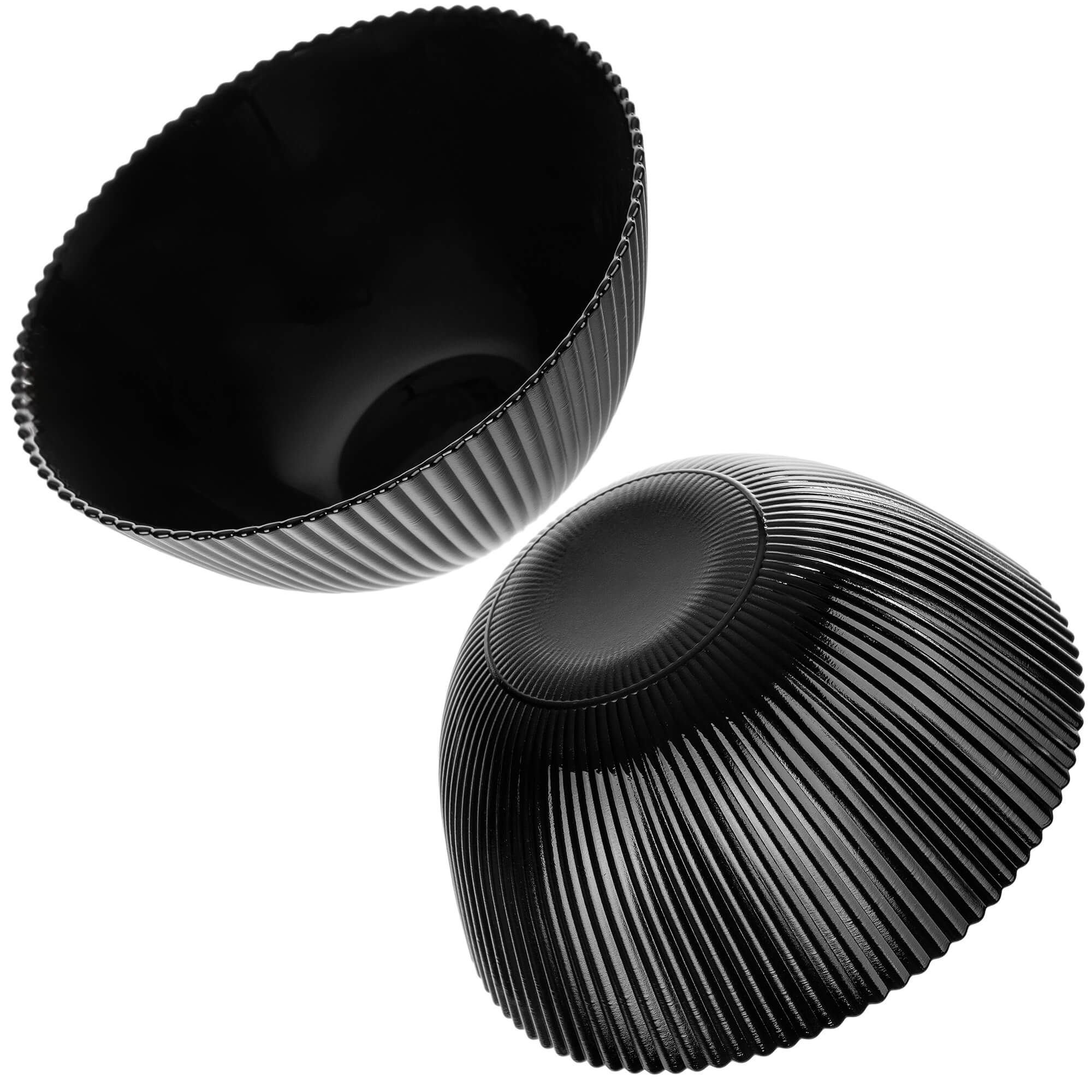 Salaterka szklana Regno 15.2 cm czarna 1 szt.