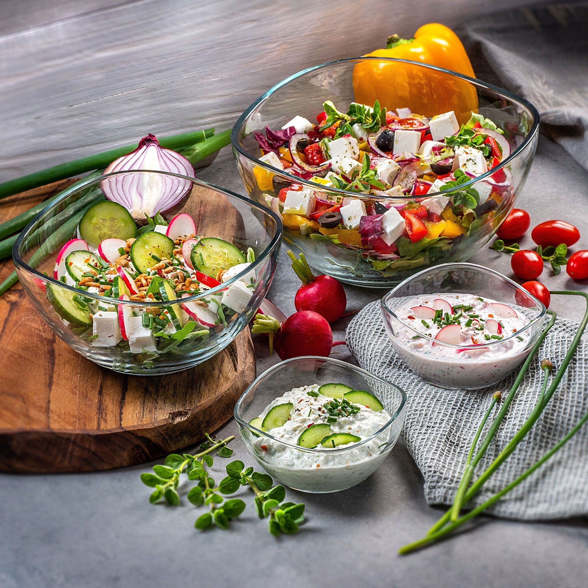 Salaterka szklana 1,85L