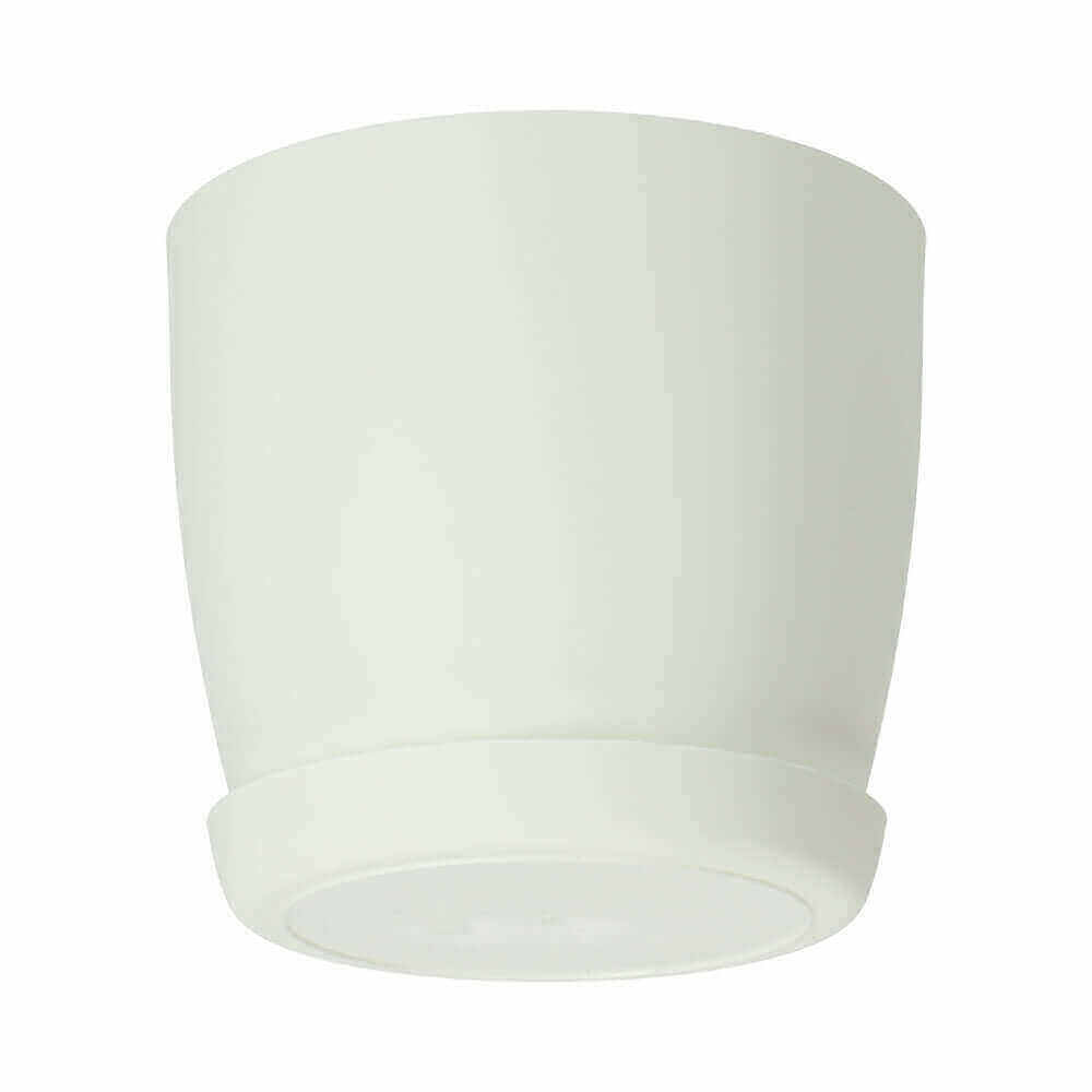 Doniczka Agen z podstawką 16 cm, matowa biała